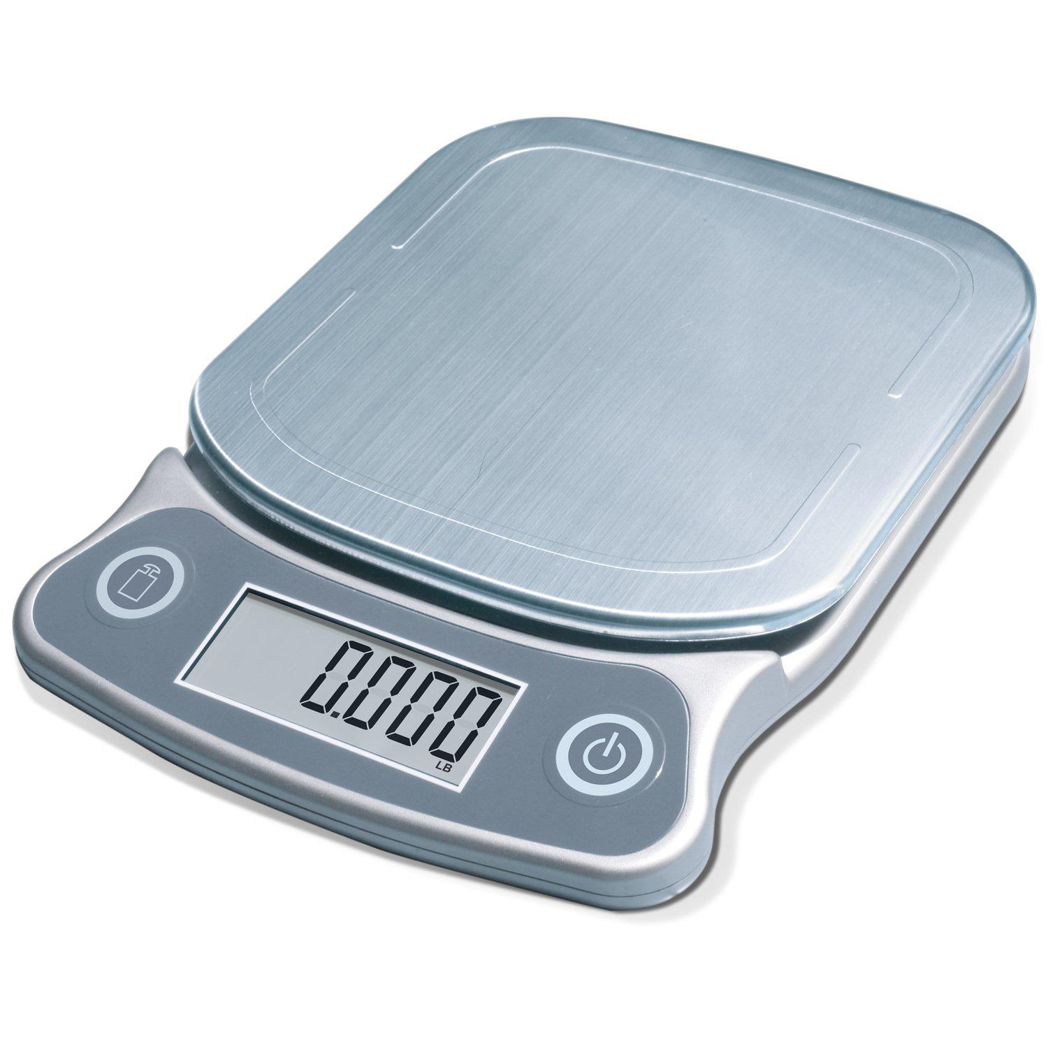 Stainless Steel Digital Kitchen Scale with LCD Display