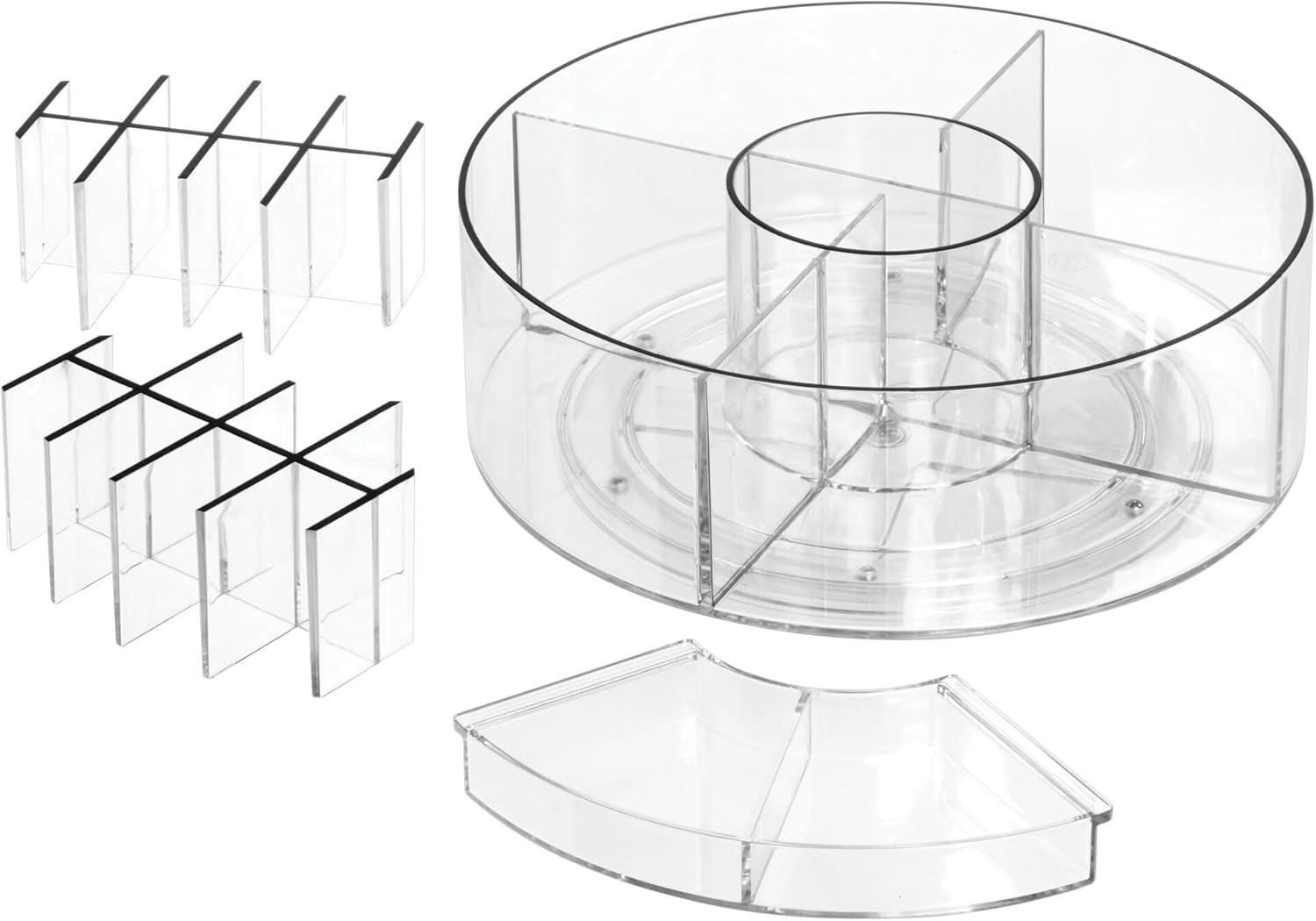 iDesign iDesign’s Onyx Collection Cosmetic Carousel, Clear