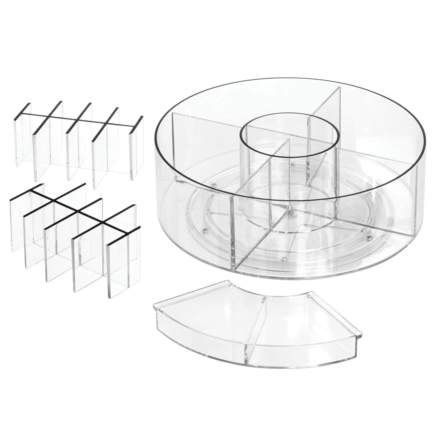 iDesign iDesign’s Onyx Collection Cosmetic Carousel, Clear
