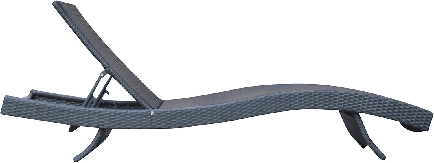 Highland Dunes Thuy Premium All-Weather Wicker Outdoor Armless Lounge Chair