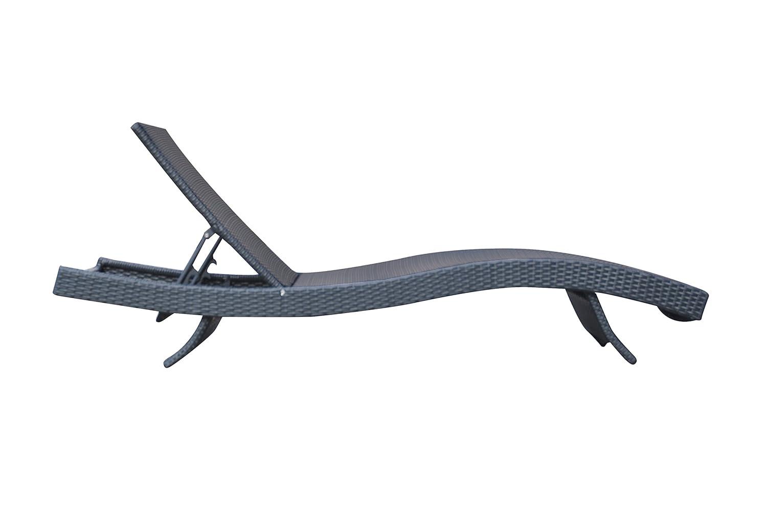 Highland Dunes Thuy Premium All-Weather Wicker Outdoor Armless Lounge Chair