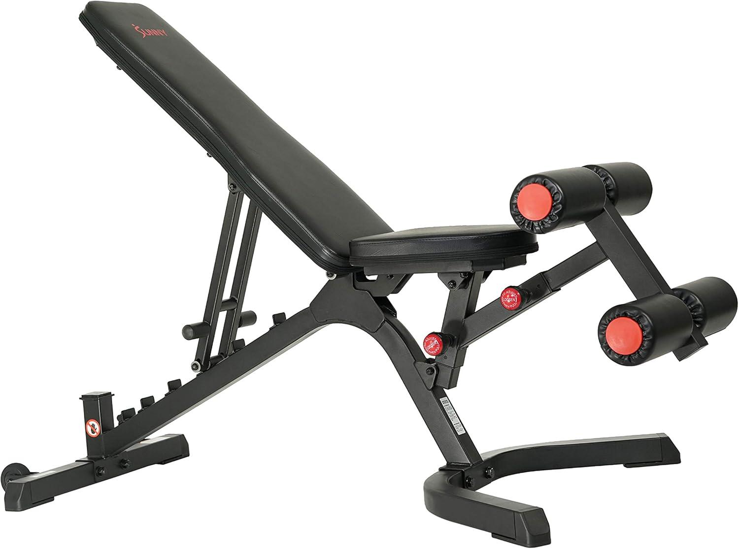 Sunny Health & Fitness Fully Adjustable Utility Weight Bench