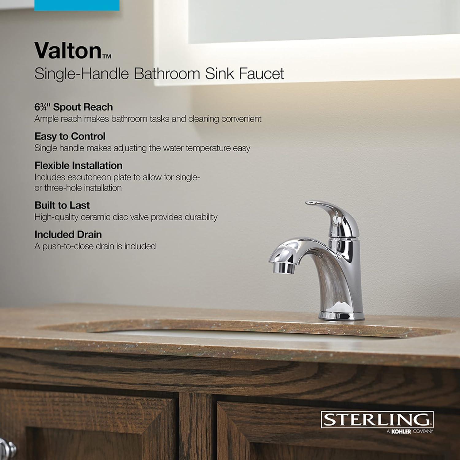 Valton Single-Hole Single-handle Bathroom Faucet