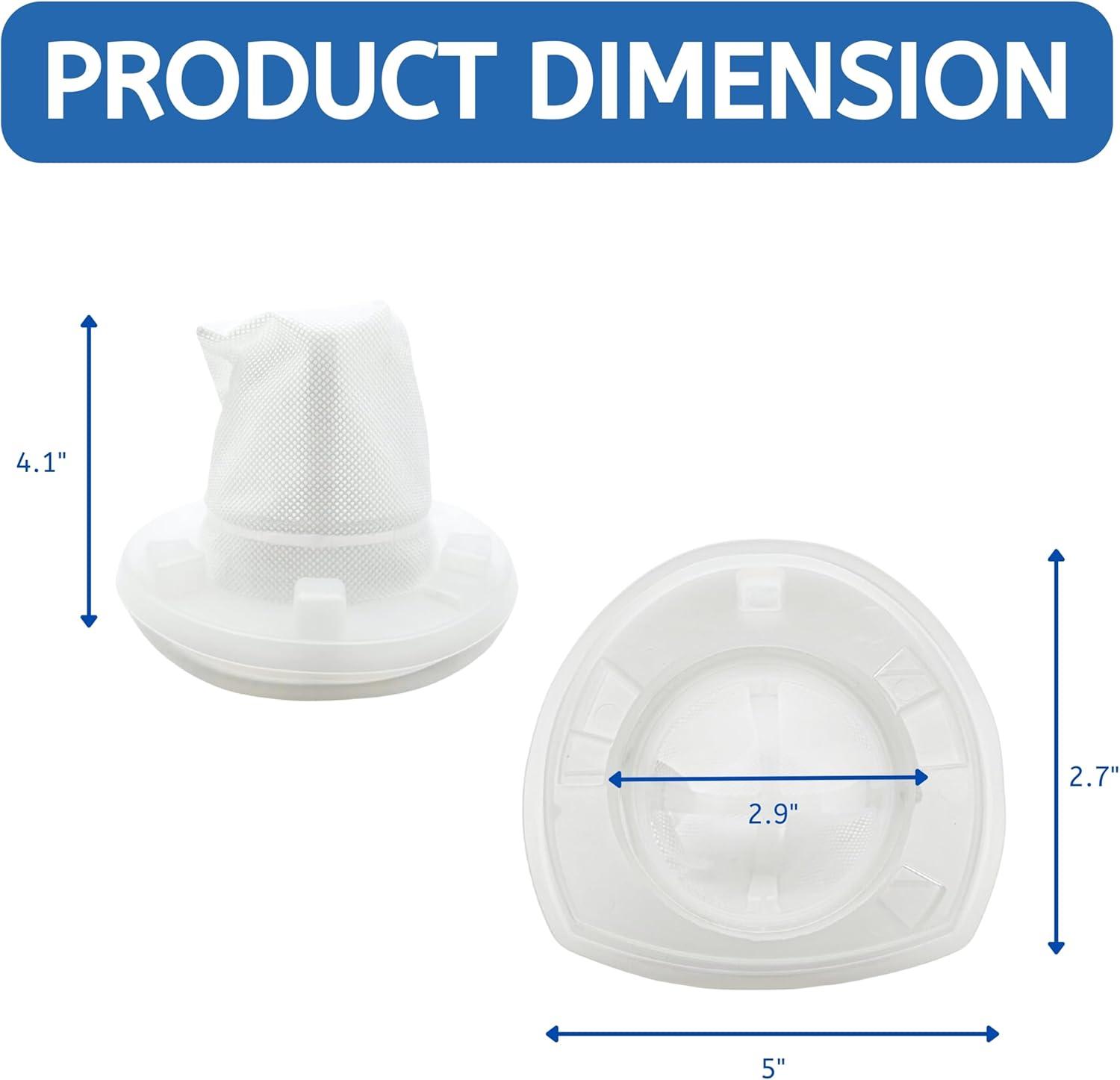 Nispira VF110 Vacuum Cleaner Replacement Filter For BLACK+DECKER Handheld Vacuum, Fit Models CHV9610, CHV1210, CHV1410, CHV1410B, CHV1510, HHVI315JO42, HHVI320JR02, HHVI325JR22, 3 Pack