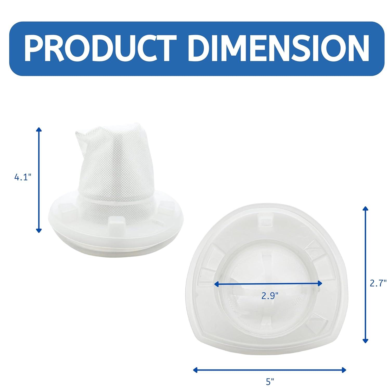 Nispira VF110 Vacuum Cleaner Replacement Filter For BLACK+DECKER Handheld Vacuum, Fit Models CHV9610, CHV1210, CHV1410, CHV1410B, CHV1510, HHVI315JO42, HHVI320JR02, HHVI325JR22, 3 Pack