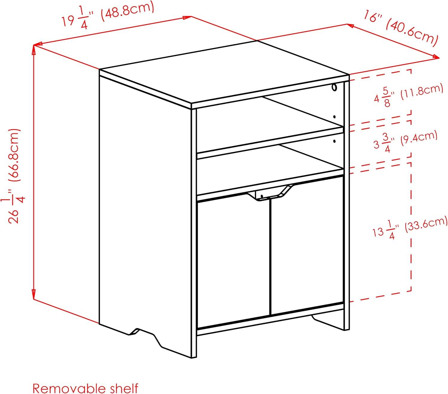 Nova Open Shelf Storage Cabinet - Winsome