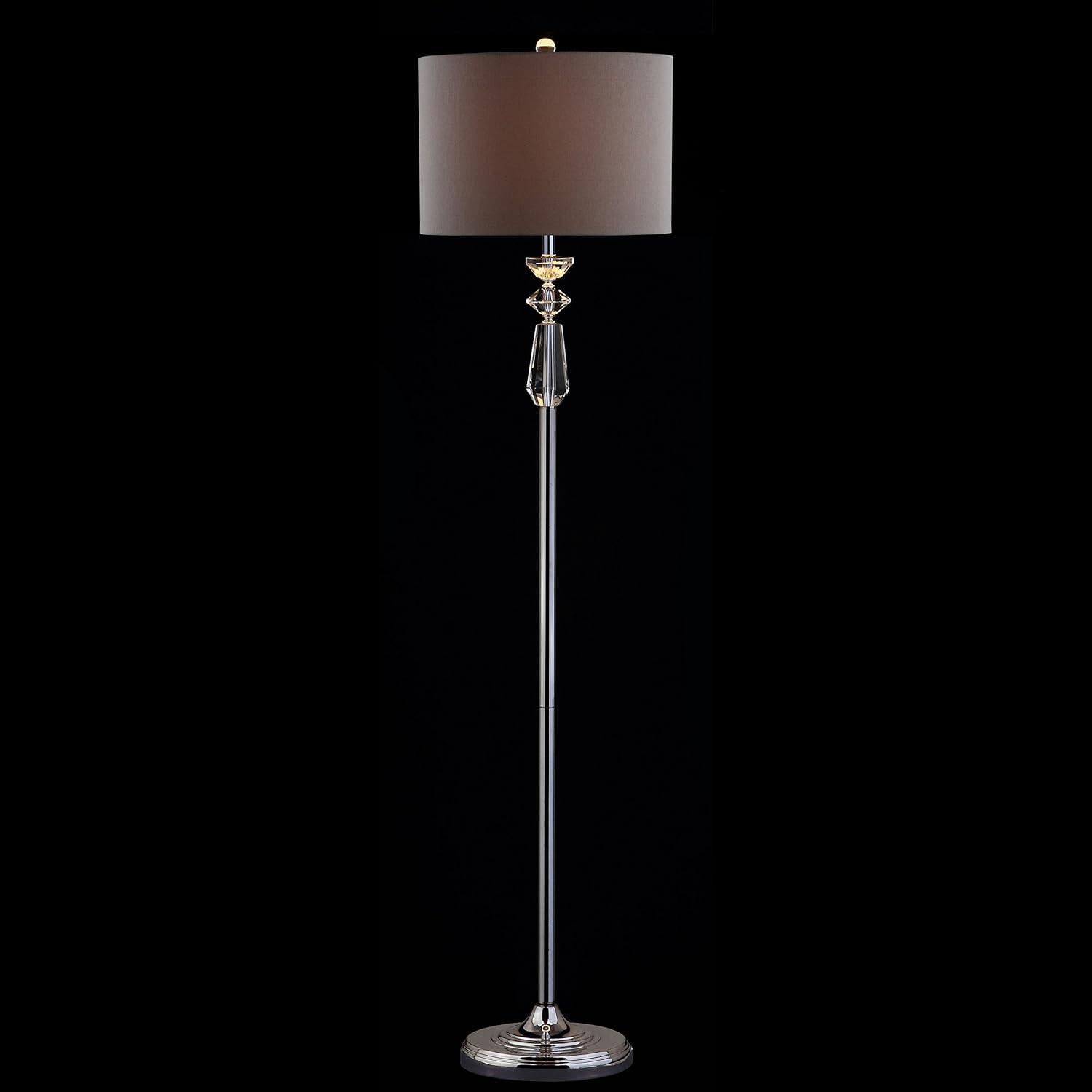 JONATHAN Y Layla Crystal/Metal LED Floor Lamp