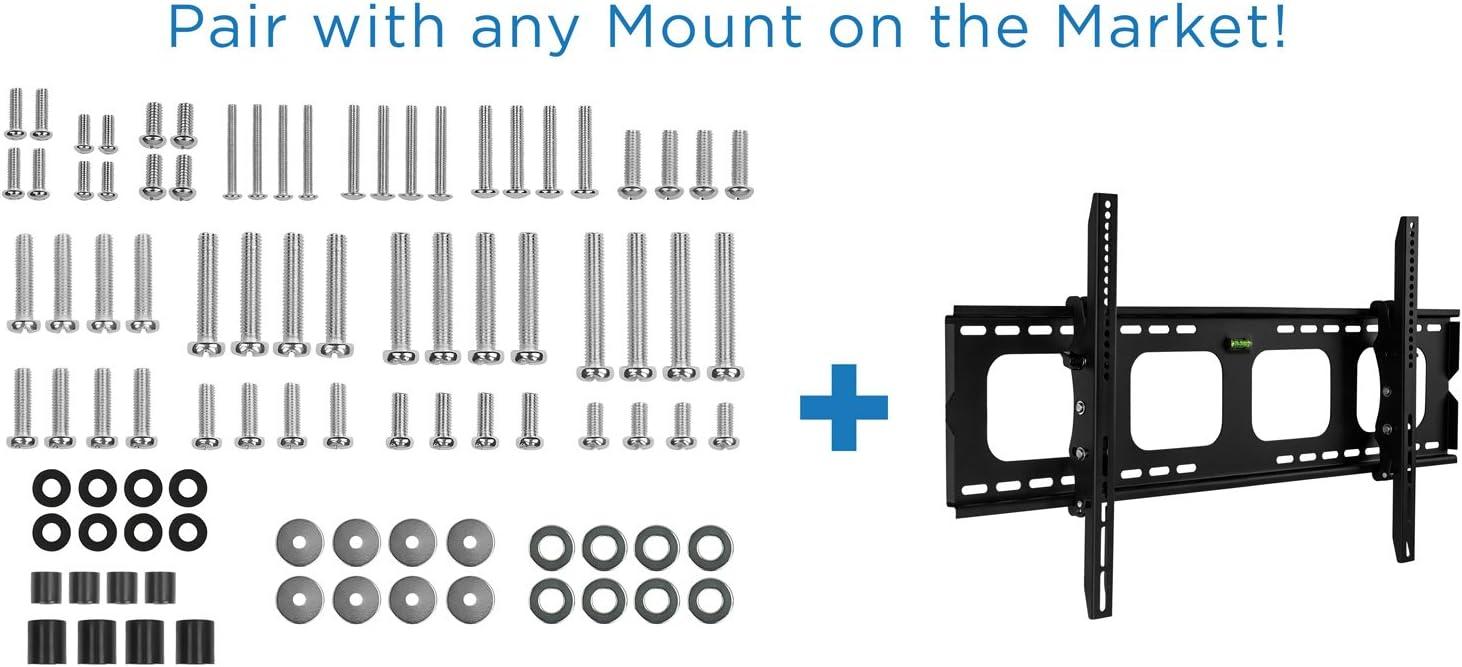 Mount-it Mount-It! TV Mounting Hardware Kit, VESA Wall Mount Screw, Washer, Spacer Pack for TVs and Monitors