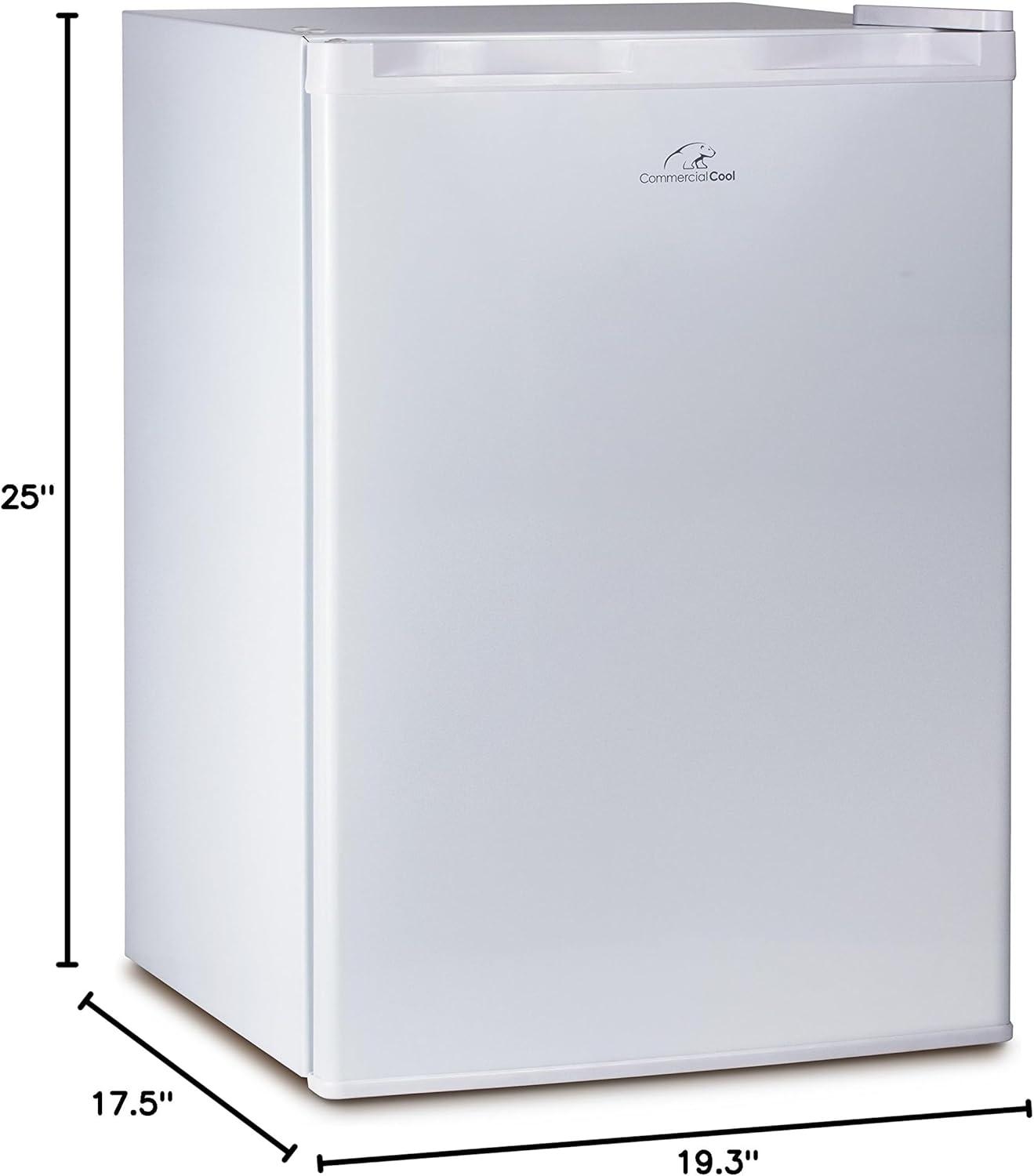 Commercial Cool 2.6 Cu Ft Mini Fridge CCR26W, White