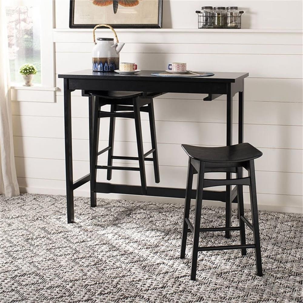 Colbie 3 Piece Pub Set - Black - Safavieh