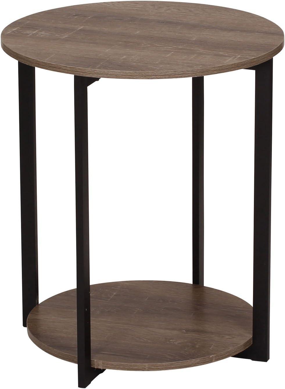 Household Essentials Jamestown Round End Table