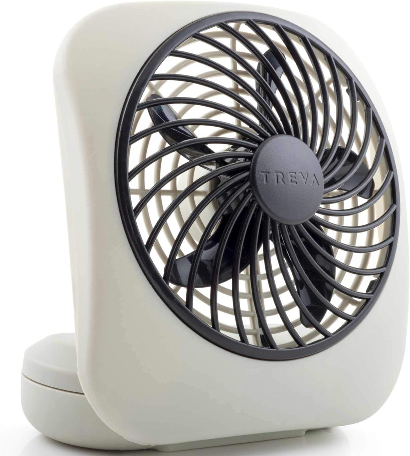 O2COOL Treva 5 Inch Battery Powered Portable Desk Fan - Gray