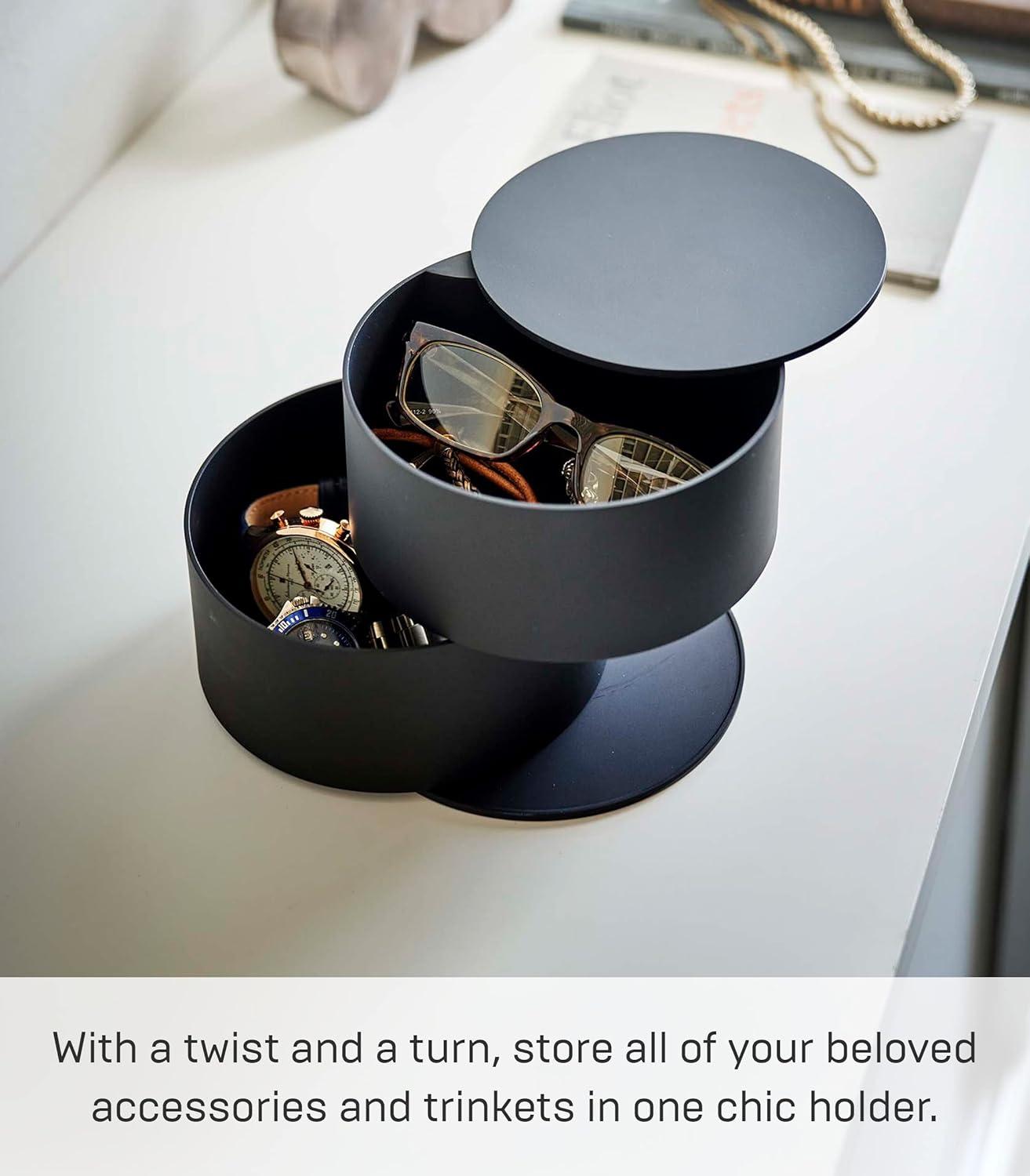 Yamazaki Home Tower Stacked Plastic Jewelry Organizer Tray