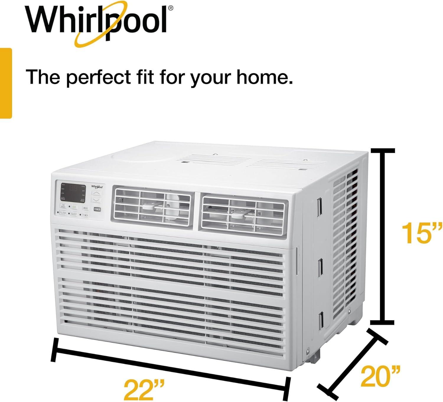 Whirlpool 12000 BTU Energy Star Window Air Conditioner for 550 Square Feet with Remote Included