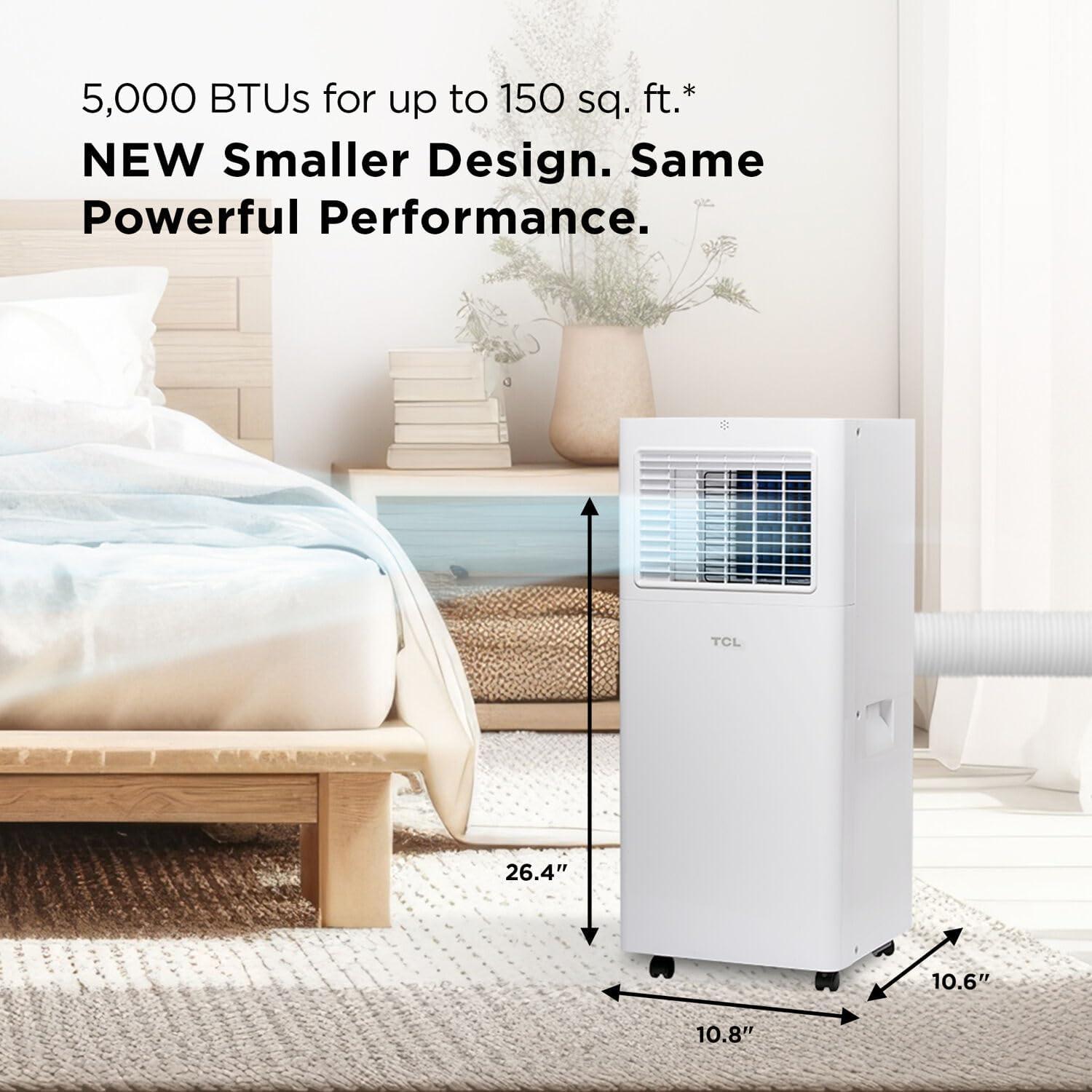 TCL TCL 5000 BTU Wi-Fi Connected Portable Air Conditioner with Remote Included