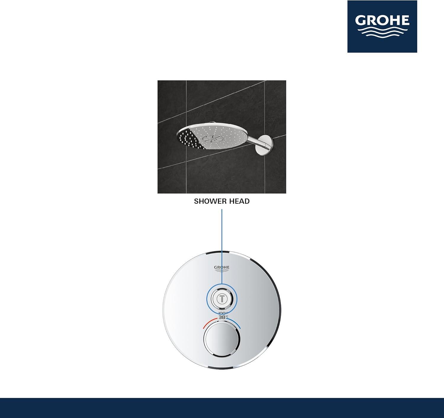 GROHE Grohtherm SmartControl Shower Thermostatic Valve Trim Kit