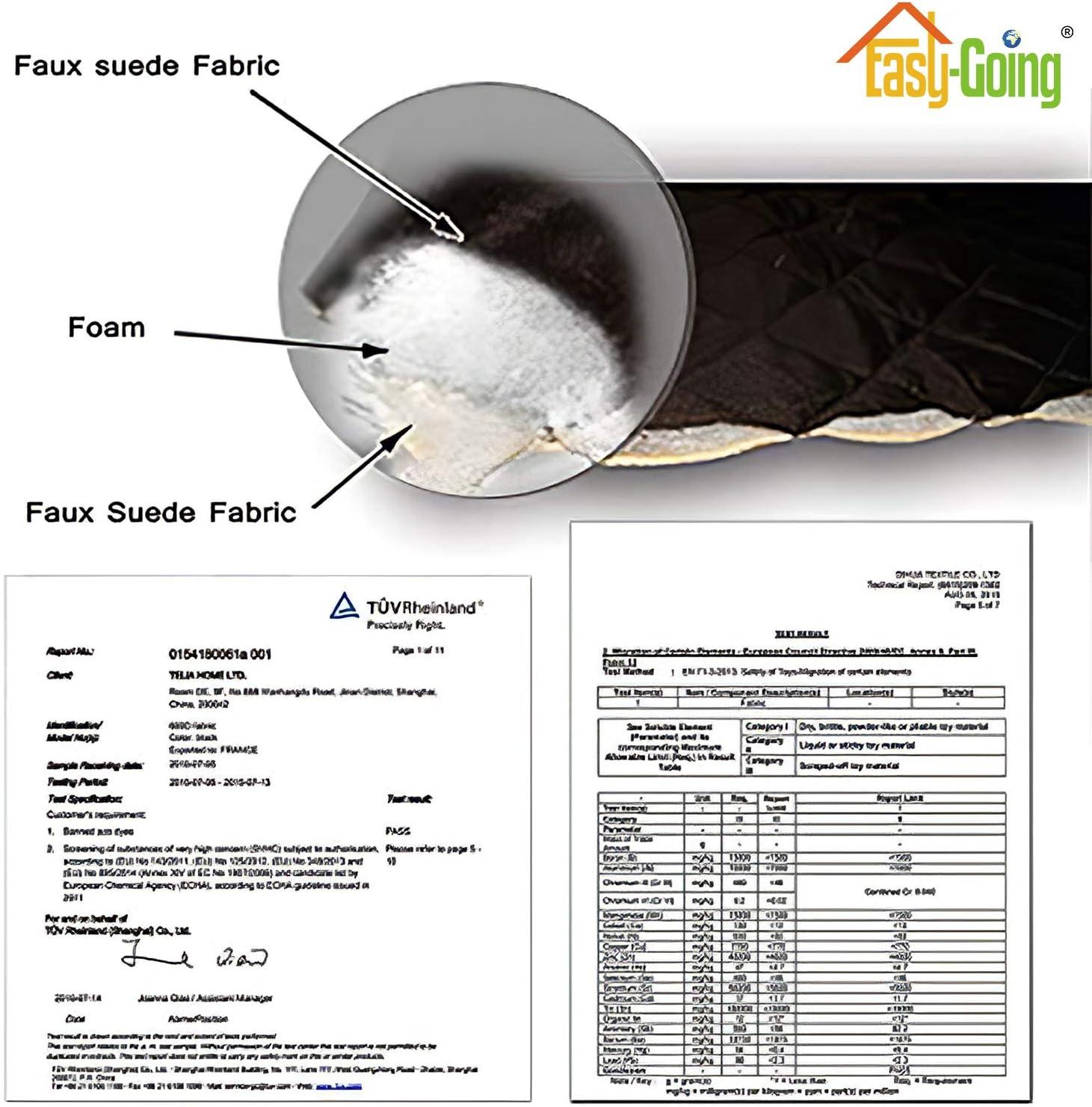 Easy-Going Futon Reversible Sofa Slipcover Water Resistant Couch Cover(Futon, Gray/Light Gray)