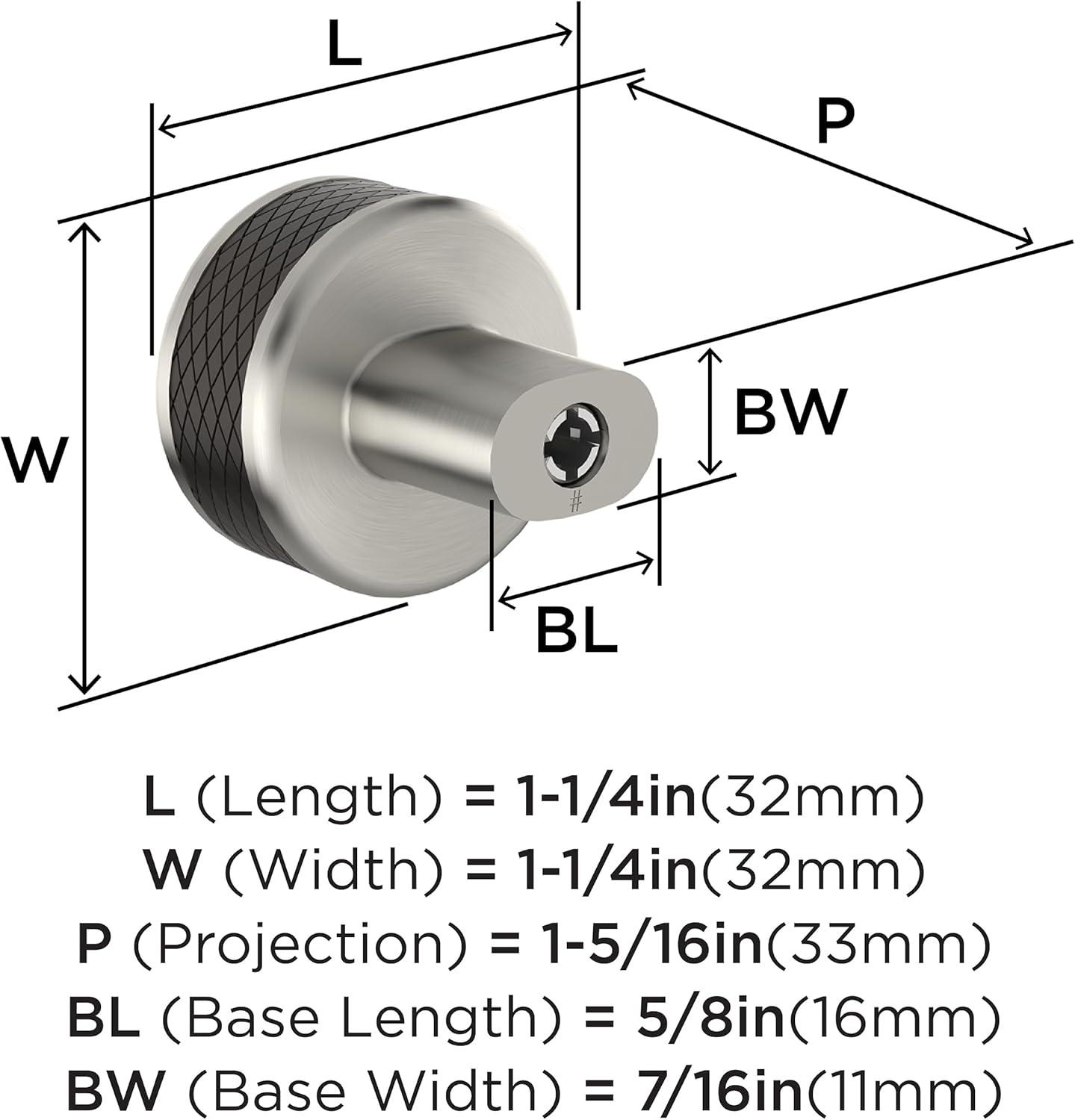 Esquire 1-1/4 inch (32mm) Diameter