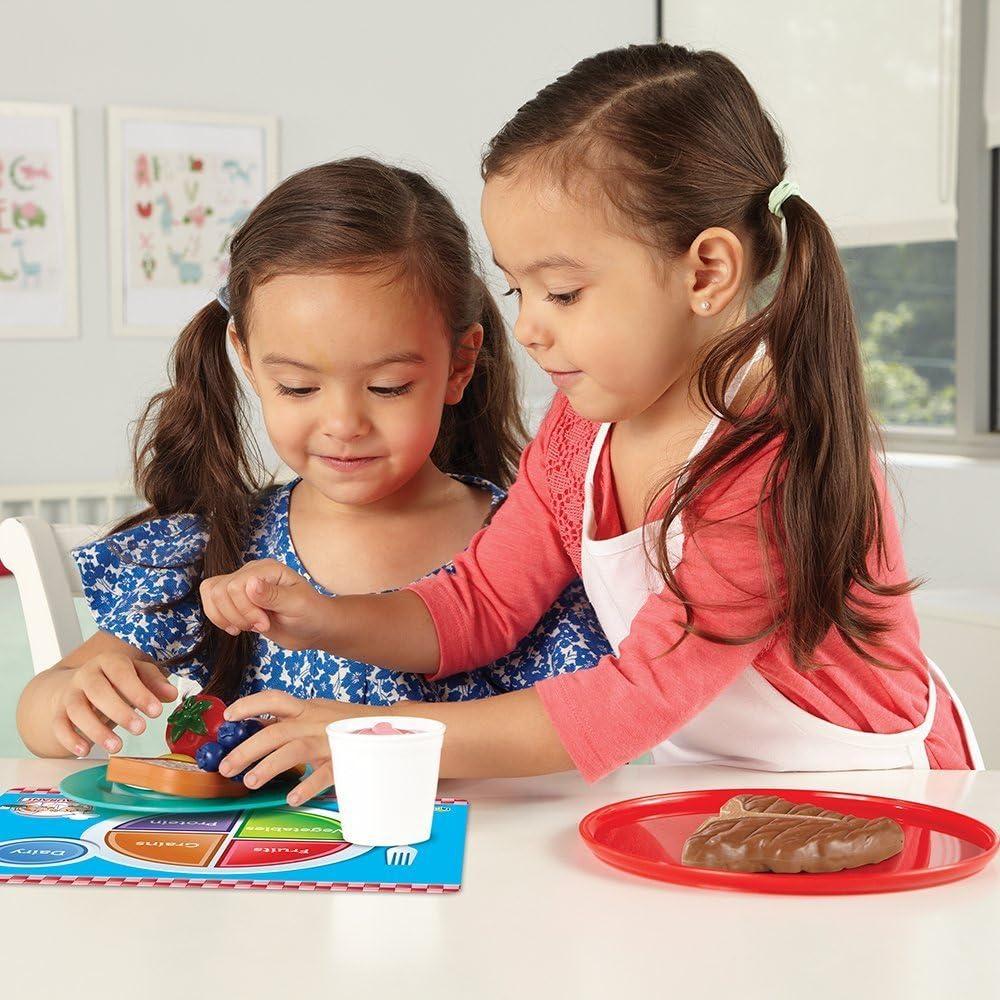 Learning Resources Serve It Up Play Restaurant - 36 Pieces, Boys and Girls Ages 3+, Food Play Set, Pretend Play For Toddlers
