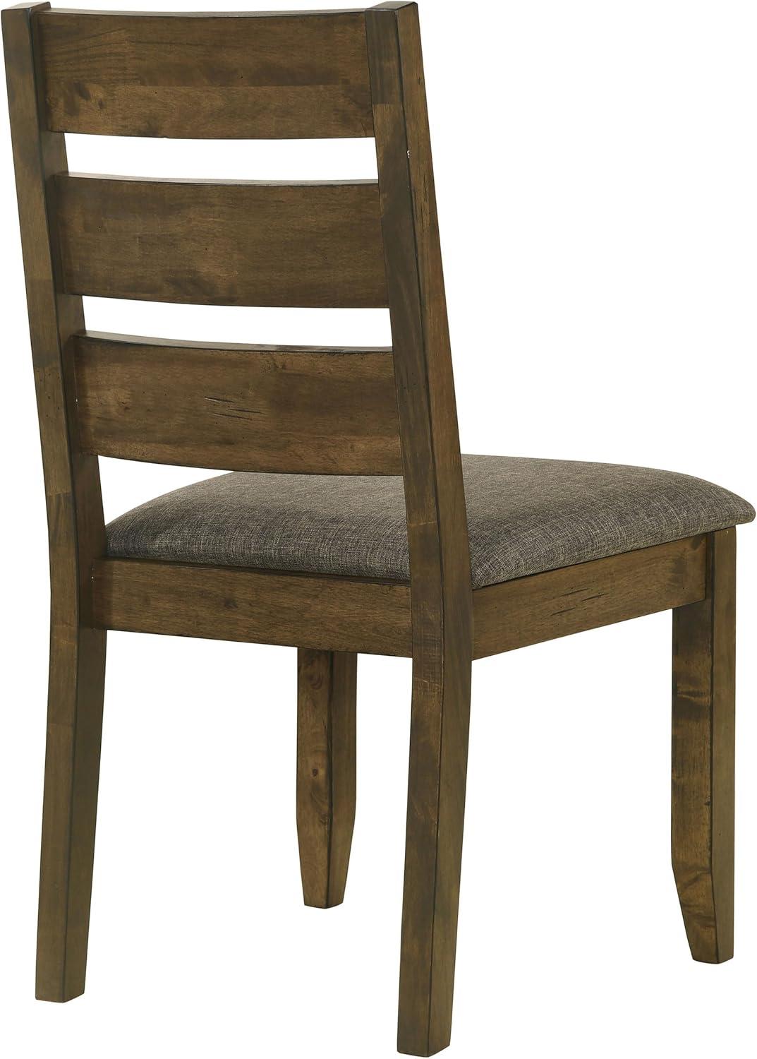 Coaster Alston Ladder Back Wood Dining Chair in Nutmeg