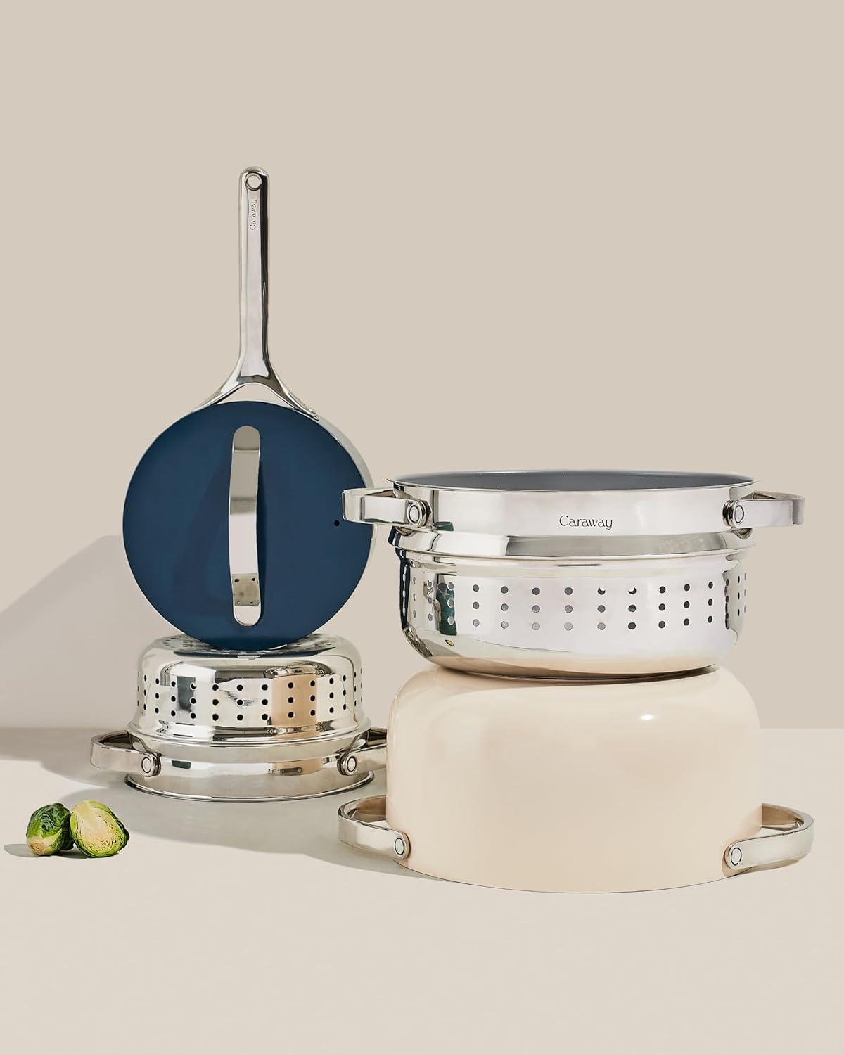 Caraway ® Stainless Steel 6.5-Qt. Dutch Oven Steamer