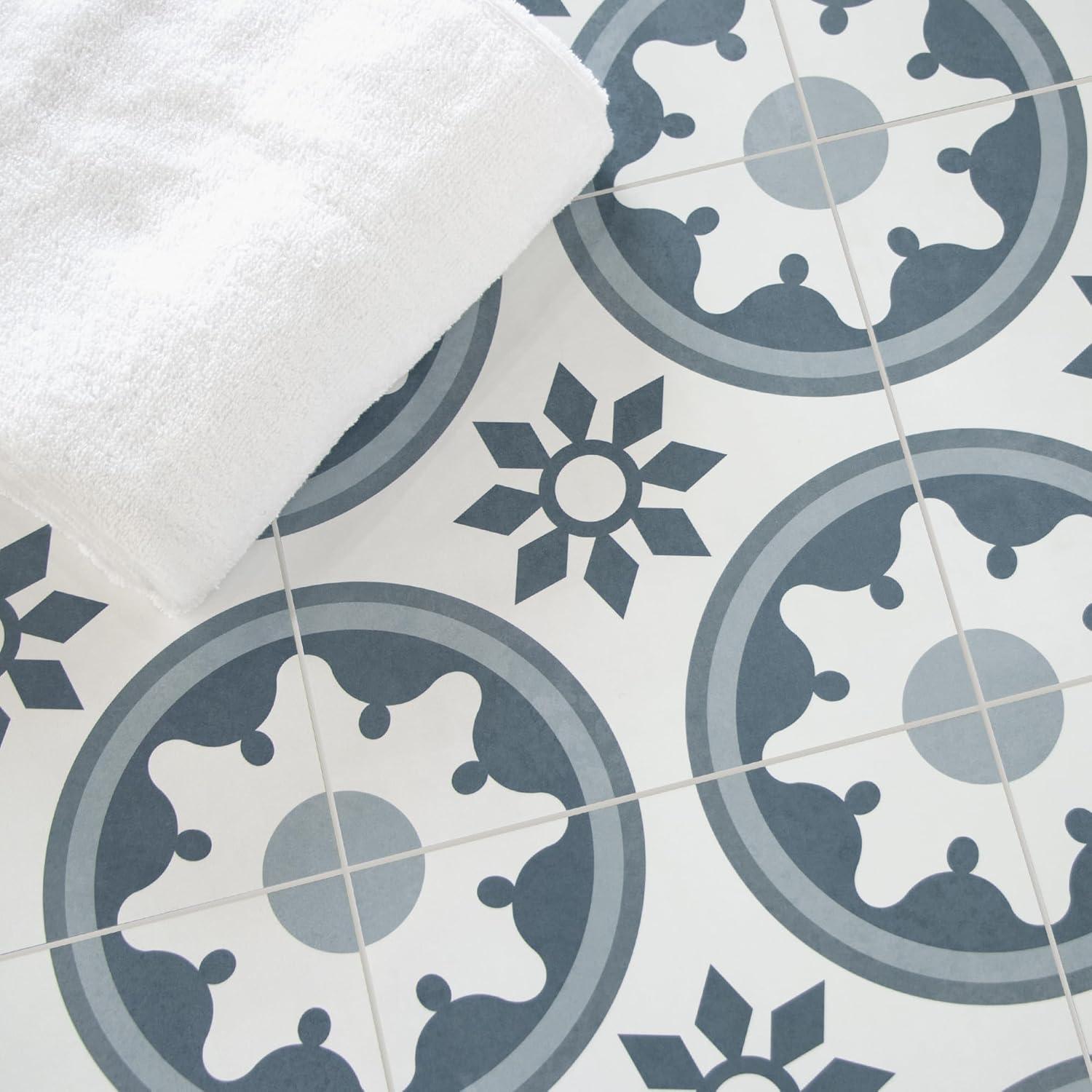 Sunwings 9'' x 9'' x 4mm SPC Peel & Stick Floor Tile Luxury Vinyl Flooring