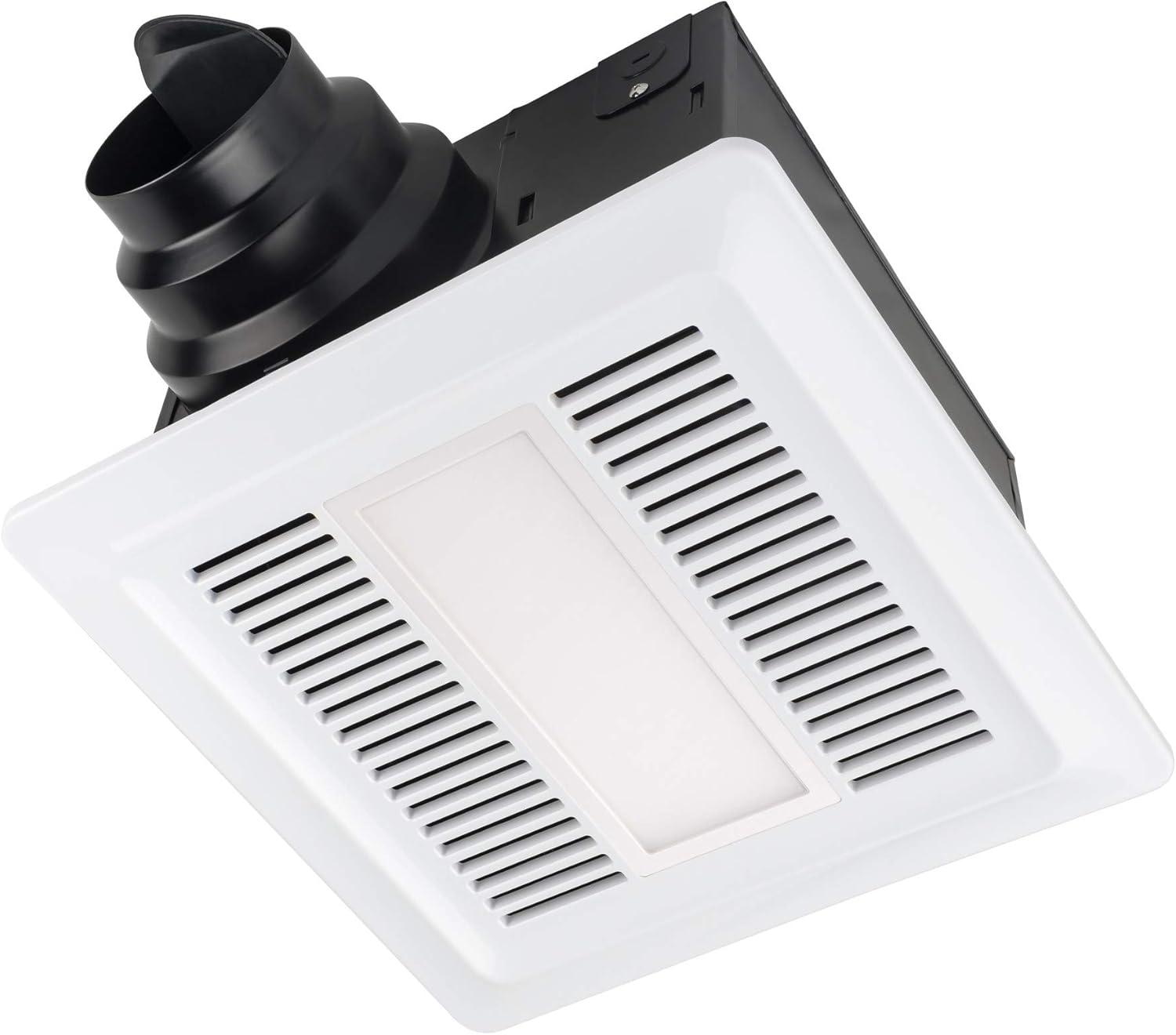 Miseno  80 CFM Ultra Quiet 0.3 Sones Energy Star & HVI Certified Exhaust Fan with LED Lighting