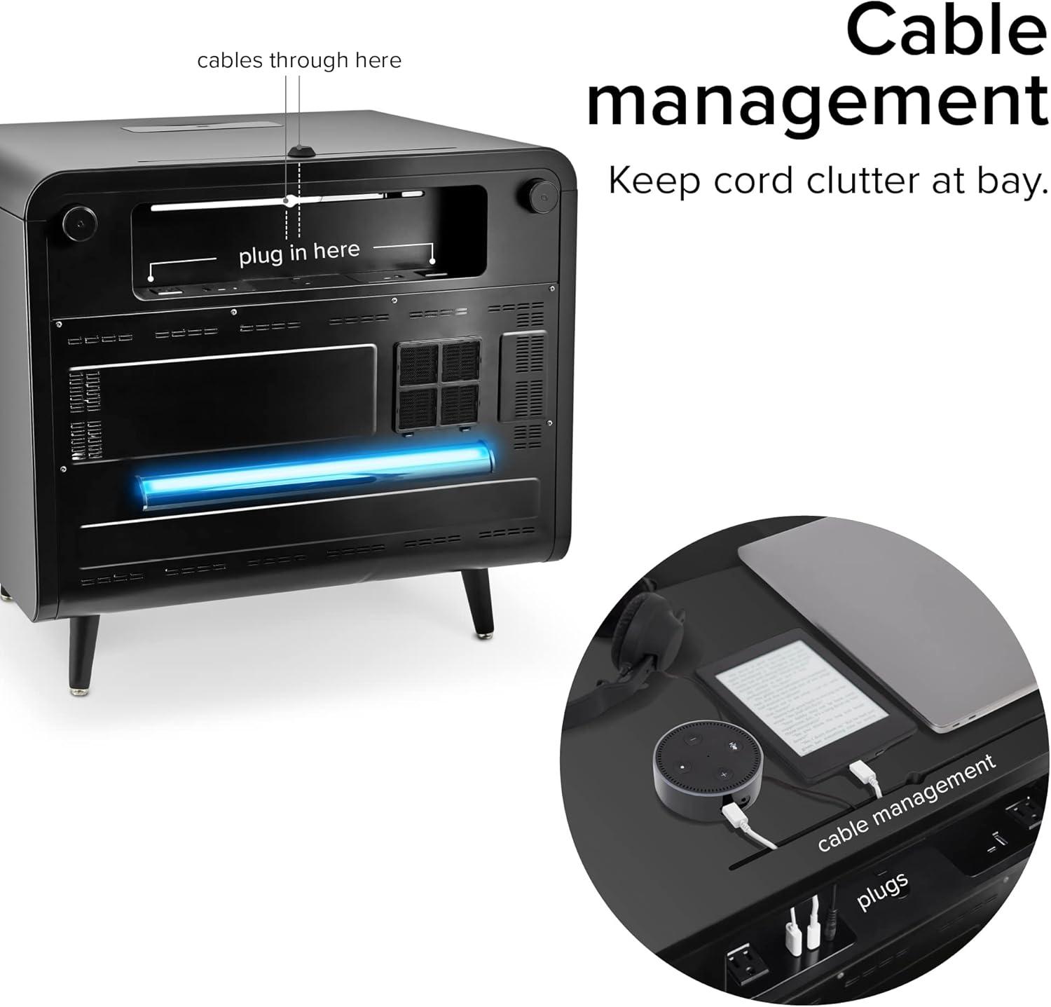 Sobro Smart End Table with Built-In Outlets