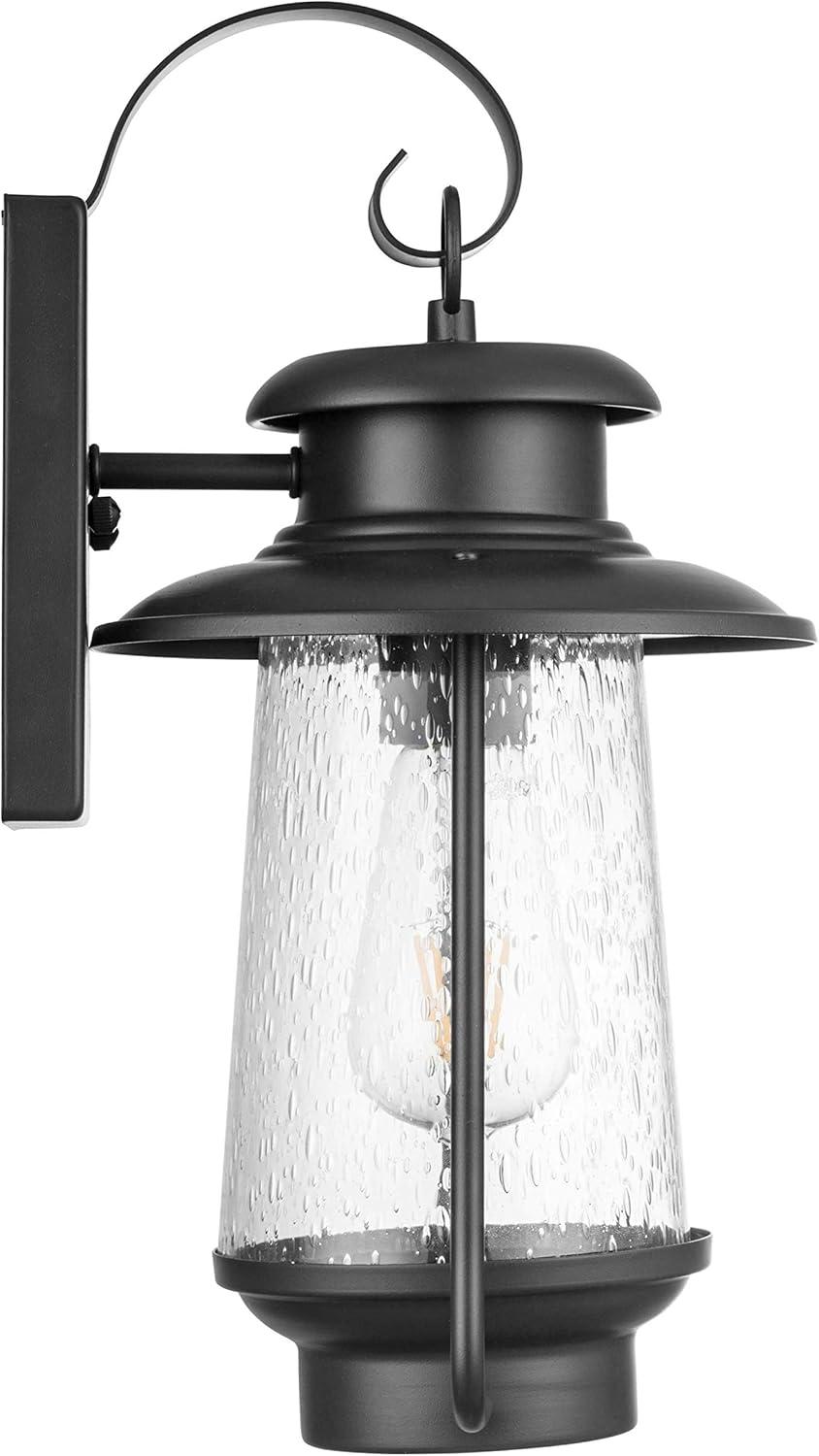 Prominence Home Sommerset Matte Black Lantern Outdoor LED Wall Light