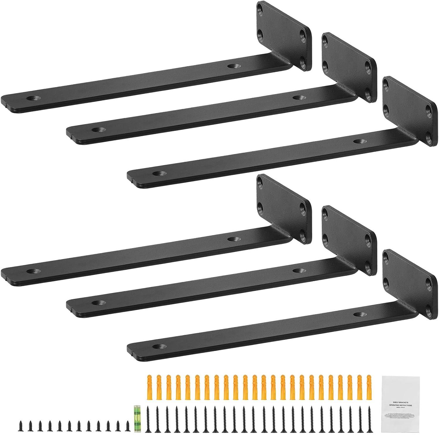 VEVOR Floating Shelf Brackets (Set of 6)