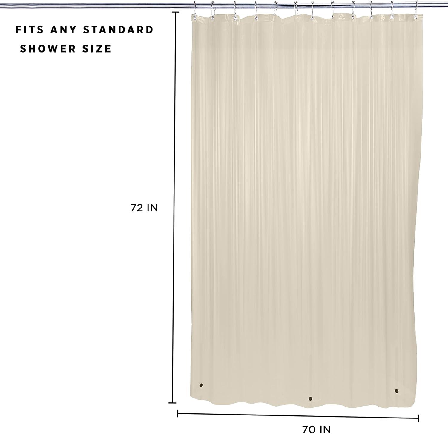 Bath Bliss Shower Liners No Pattern And Not Solid Color Liner (Set of 2)