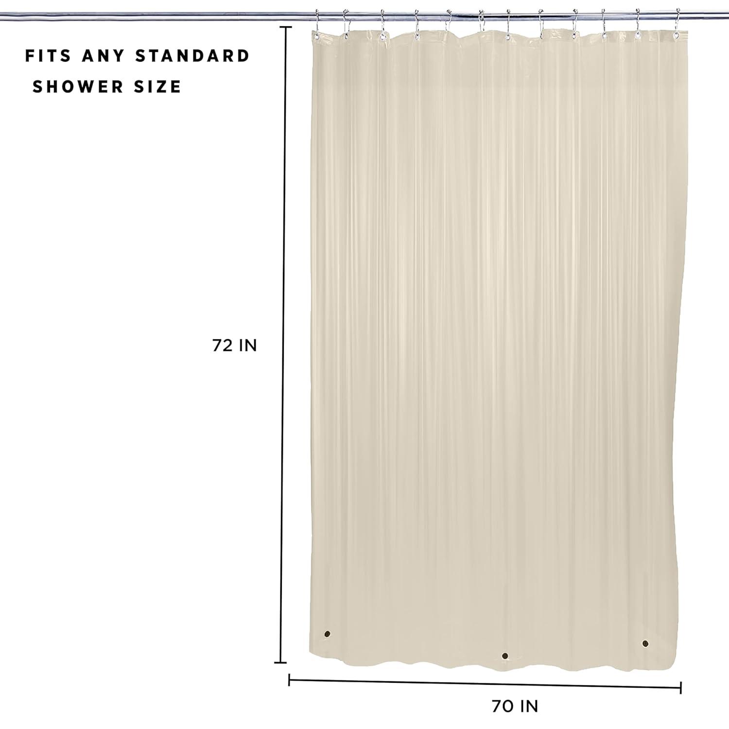 Bath Bliss Shower Liners No Pattern And Not Solid Color Liner (Set of 2)