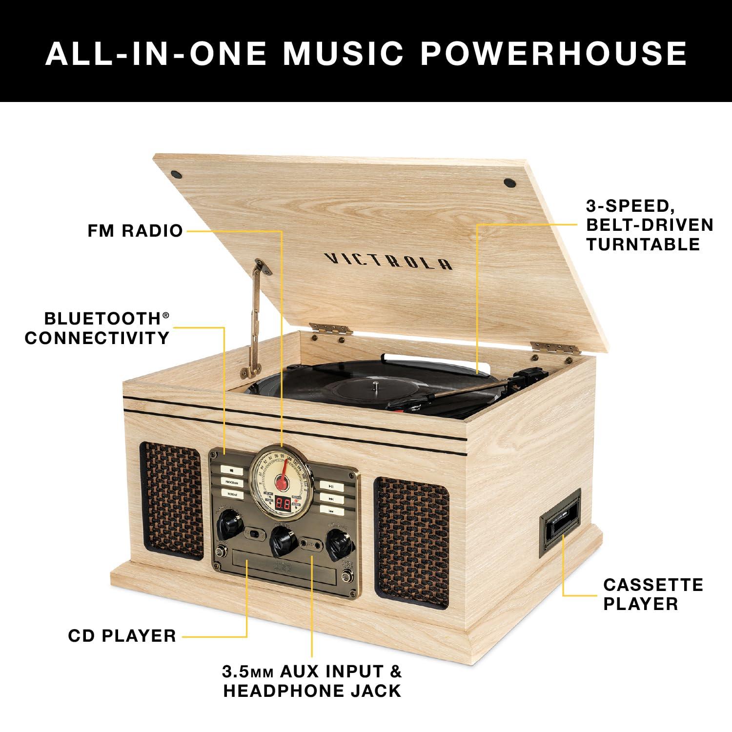 Victrola Quincy Wood Bluetooth Record Player