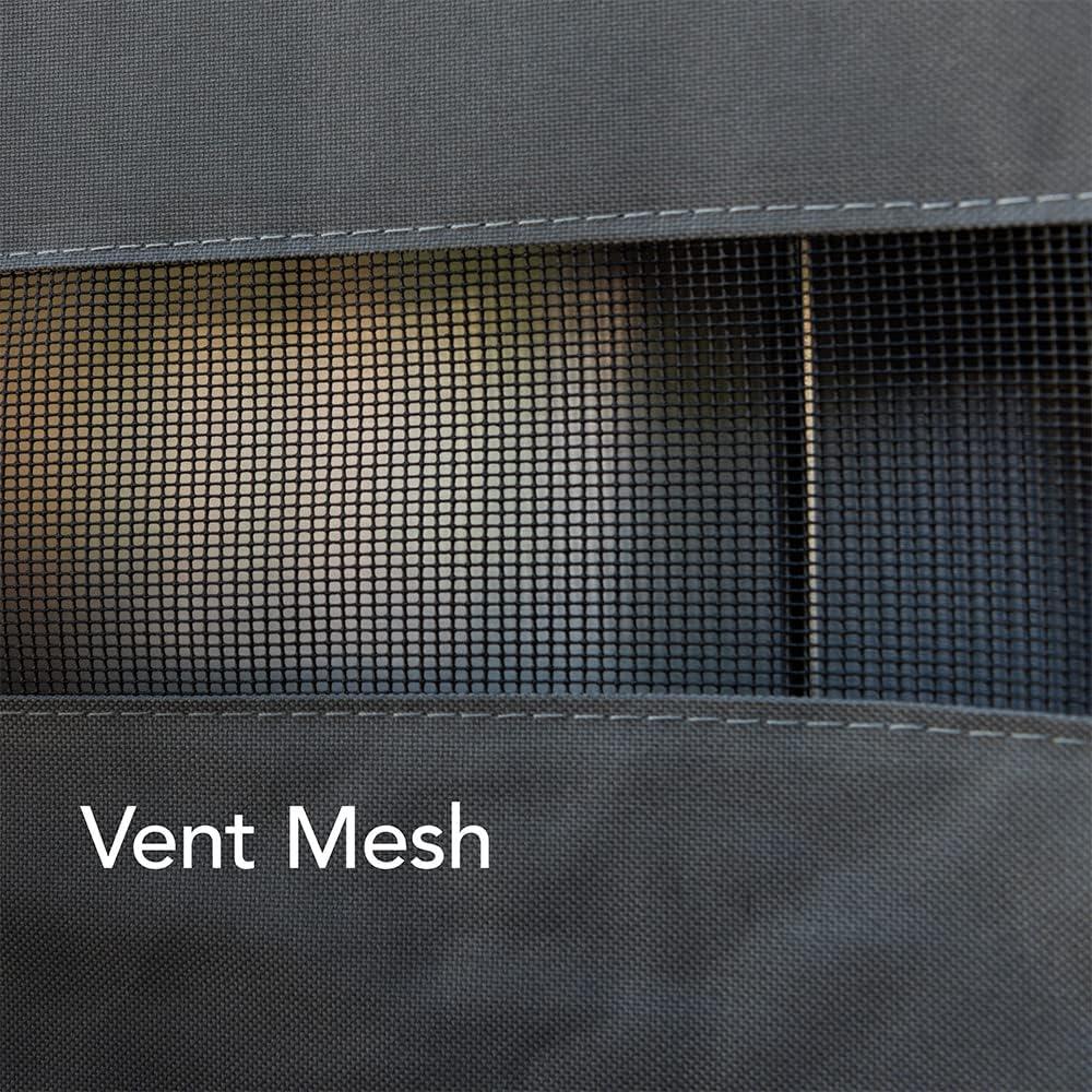 Gray PVC Weather-Resistant 2-Burner Grill Cover