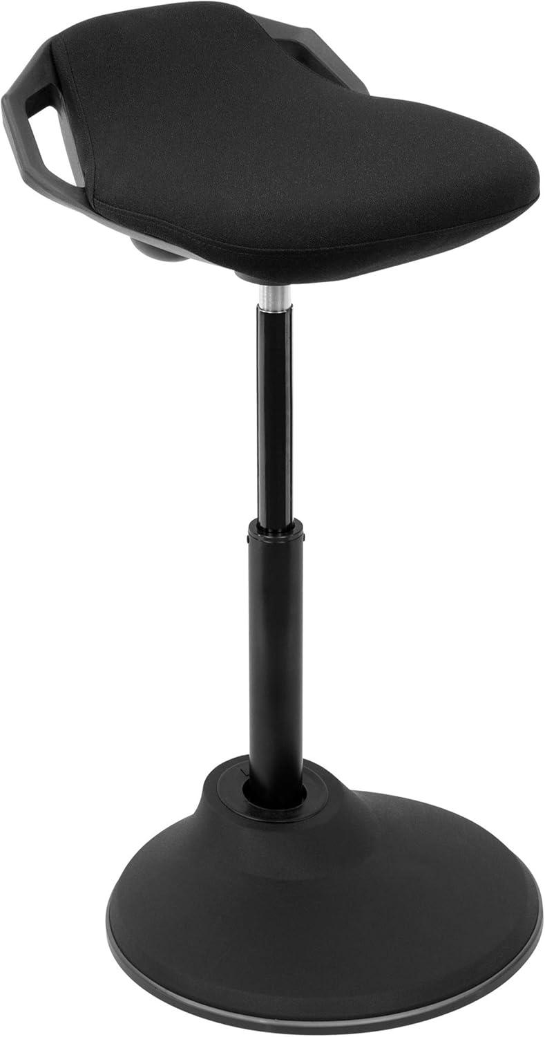 Mount-It! Height Adjustable Ergonomic Sit Stand Stool, Leaning Chair for Standing Desk, 360 Degree