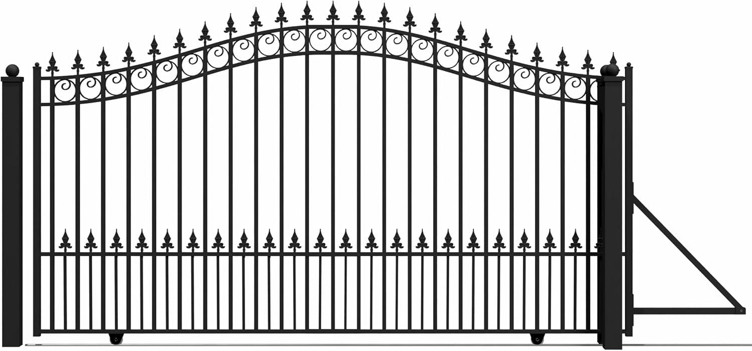 ALEKO Prague Black Metal Gate