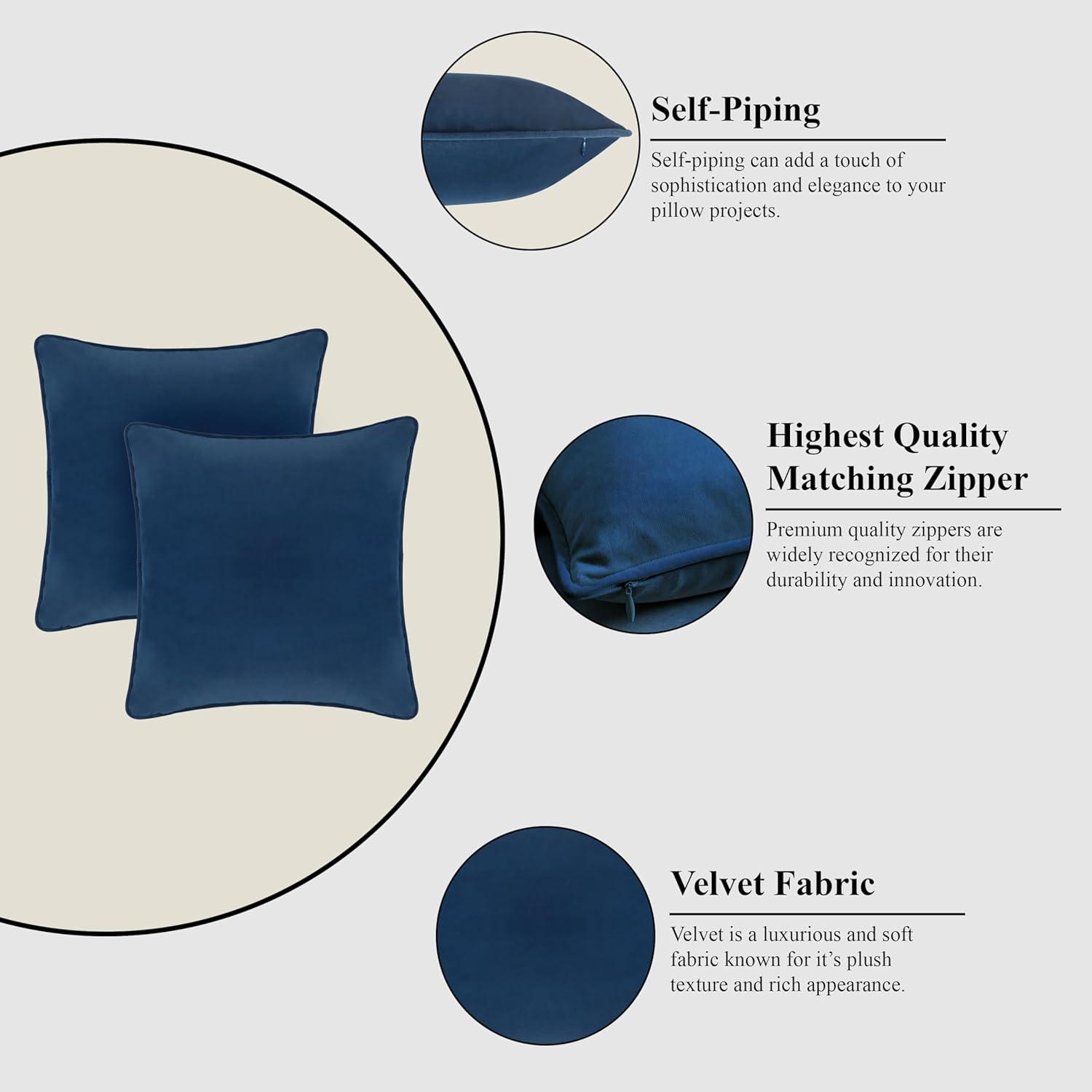 A1 Home Collections LLC Velvet Pillow Cover (Set of 2)