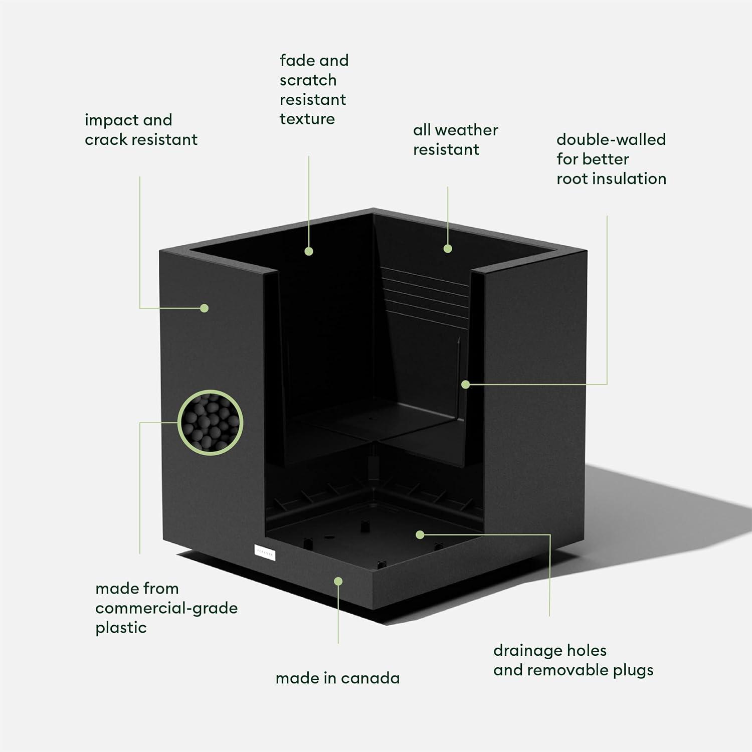 Veradek Block Series Cube Planter