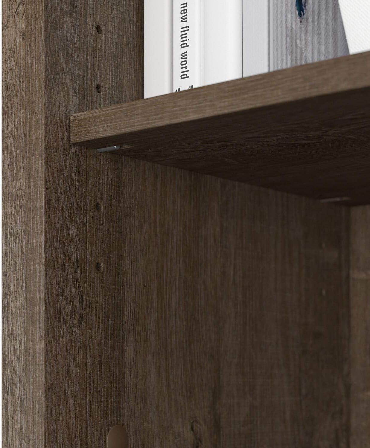 Bush Furniture Salinas Kitchen Pantry Cabinet with Doors, Ash Brown