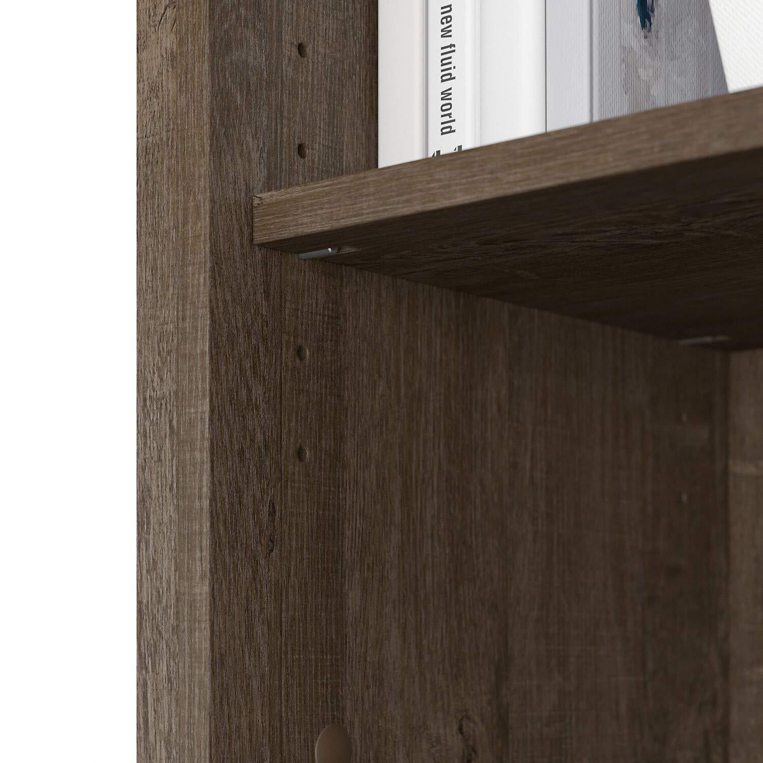 Bush Furniture Salinas Kitchen Pantry Cabinet with Doors, Ash Brown