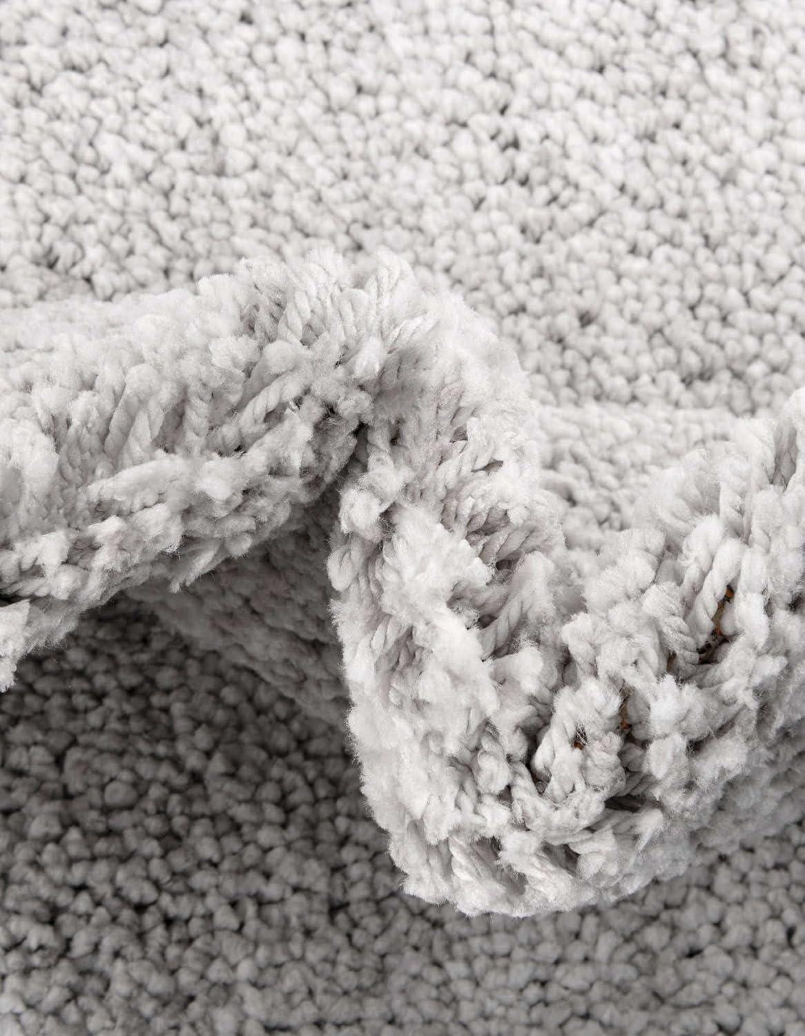 Jill Zarin Shaggy Chic Collection Area Rug - Shaggy (3' 3" x 5' 3" Rectangle Ash Gray)