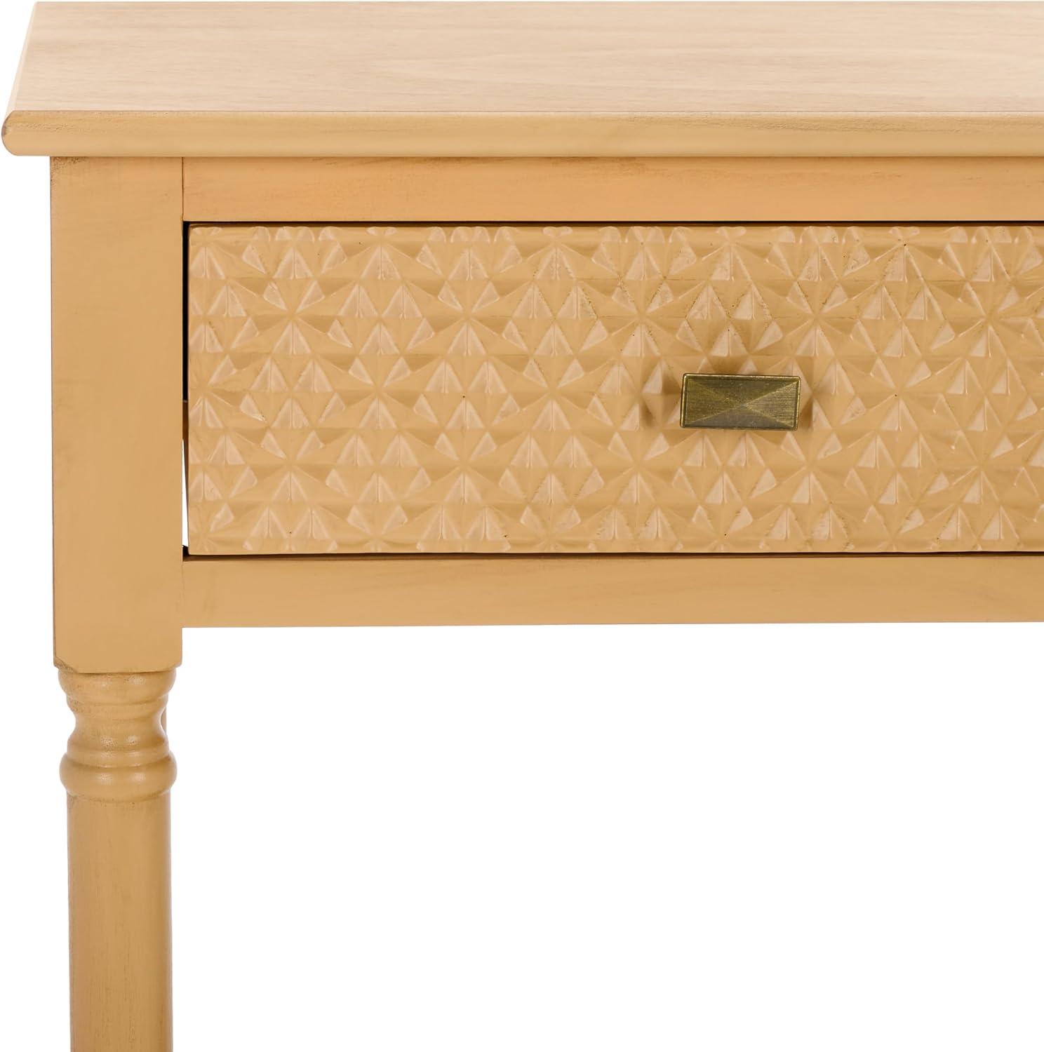 Halton 2 Drawer Console Table - Camel - Safavieh