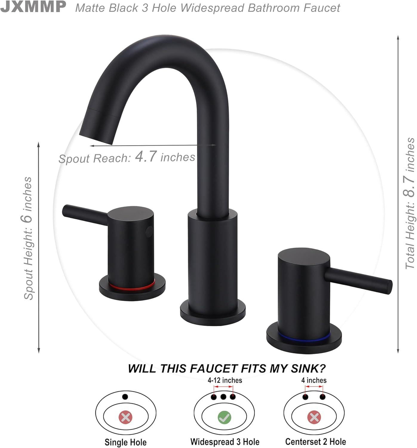 Widespread 2-handle Bathroom Faucet