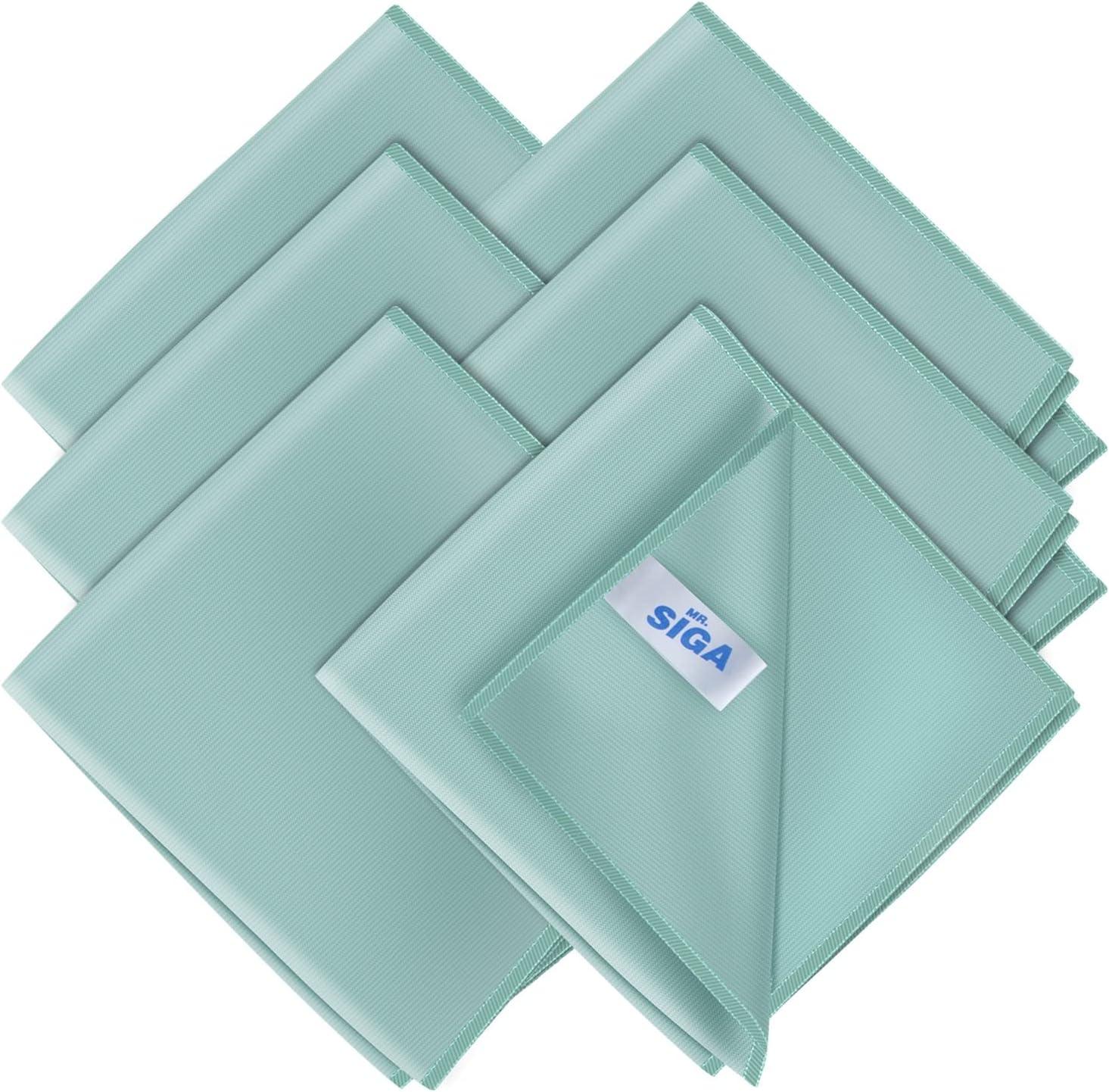 MR.Siga Ultra Fine Microfiber Cloths for Home, Car, and Glass,Pack of 6, 35 x 40 cm 13.7" x 15.7"