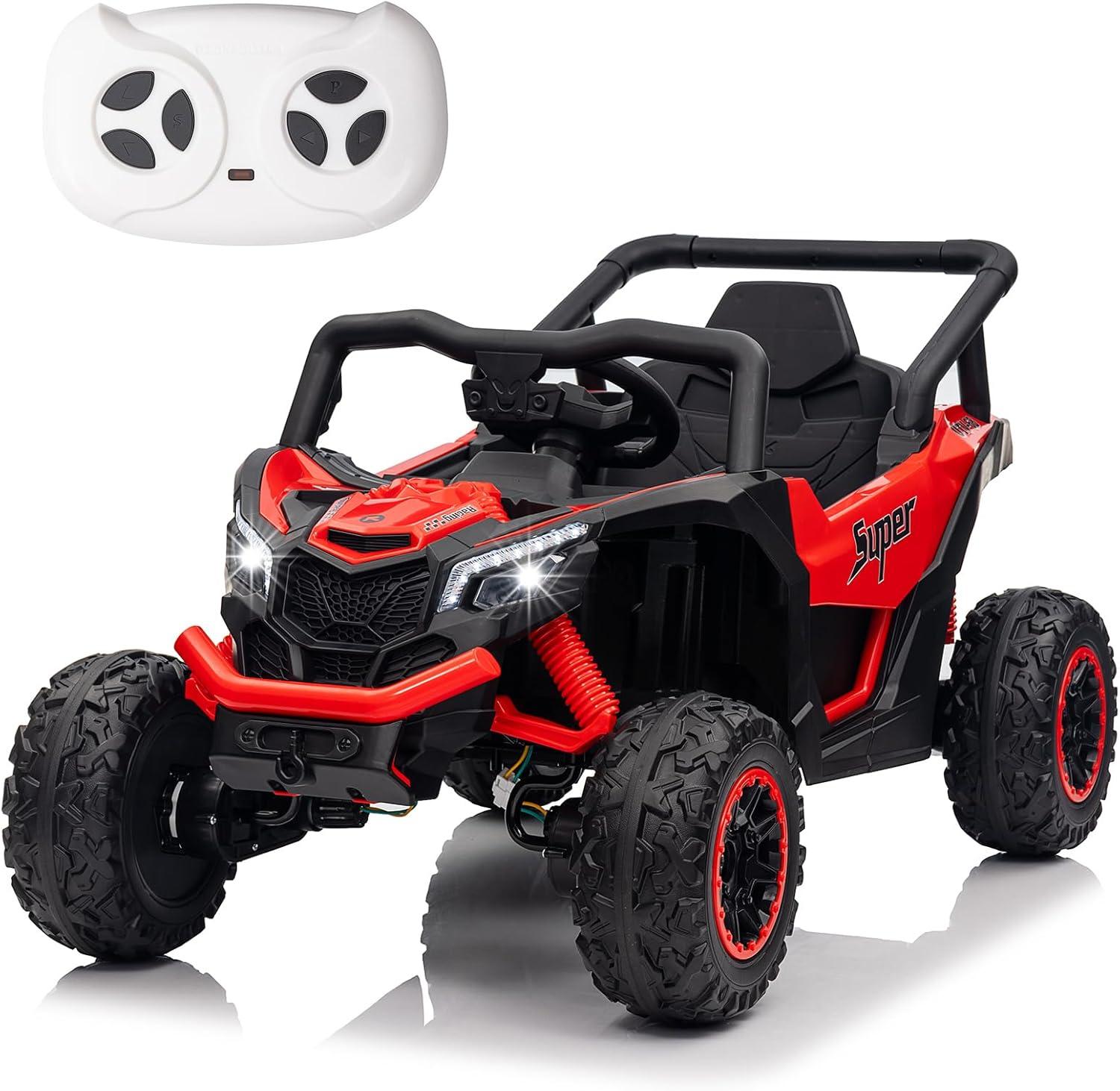 Ride on UTV Car, 24V Battery Powerd Electric Off-Road UTV Car w/Remote Control