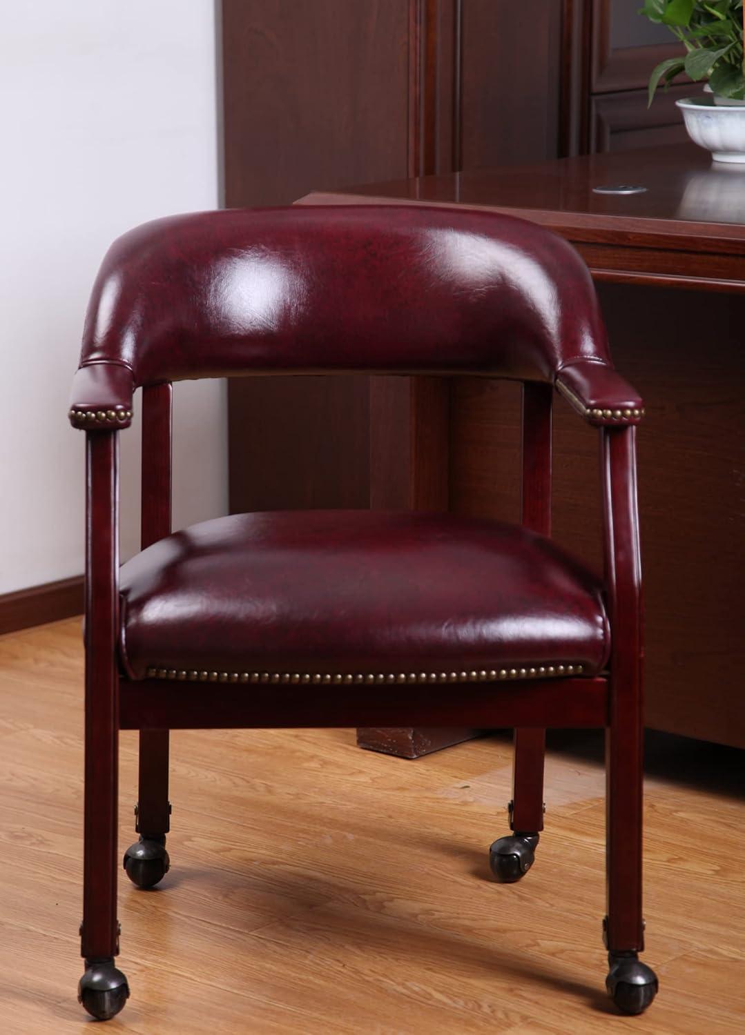 Captain's Chair with Casters - Boss Office Products