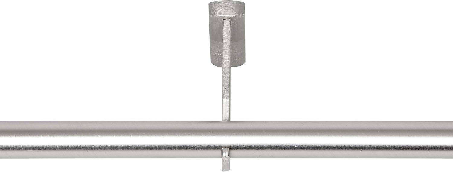 Silver Adjustable Room Darkening Drapery Rod, 48-88 in.