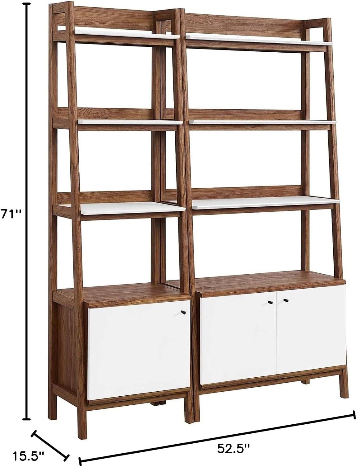 Modway Bixby Wood Bookshelves - Set of 2