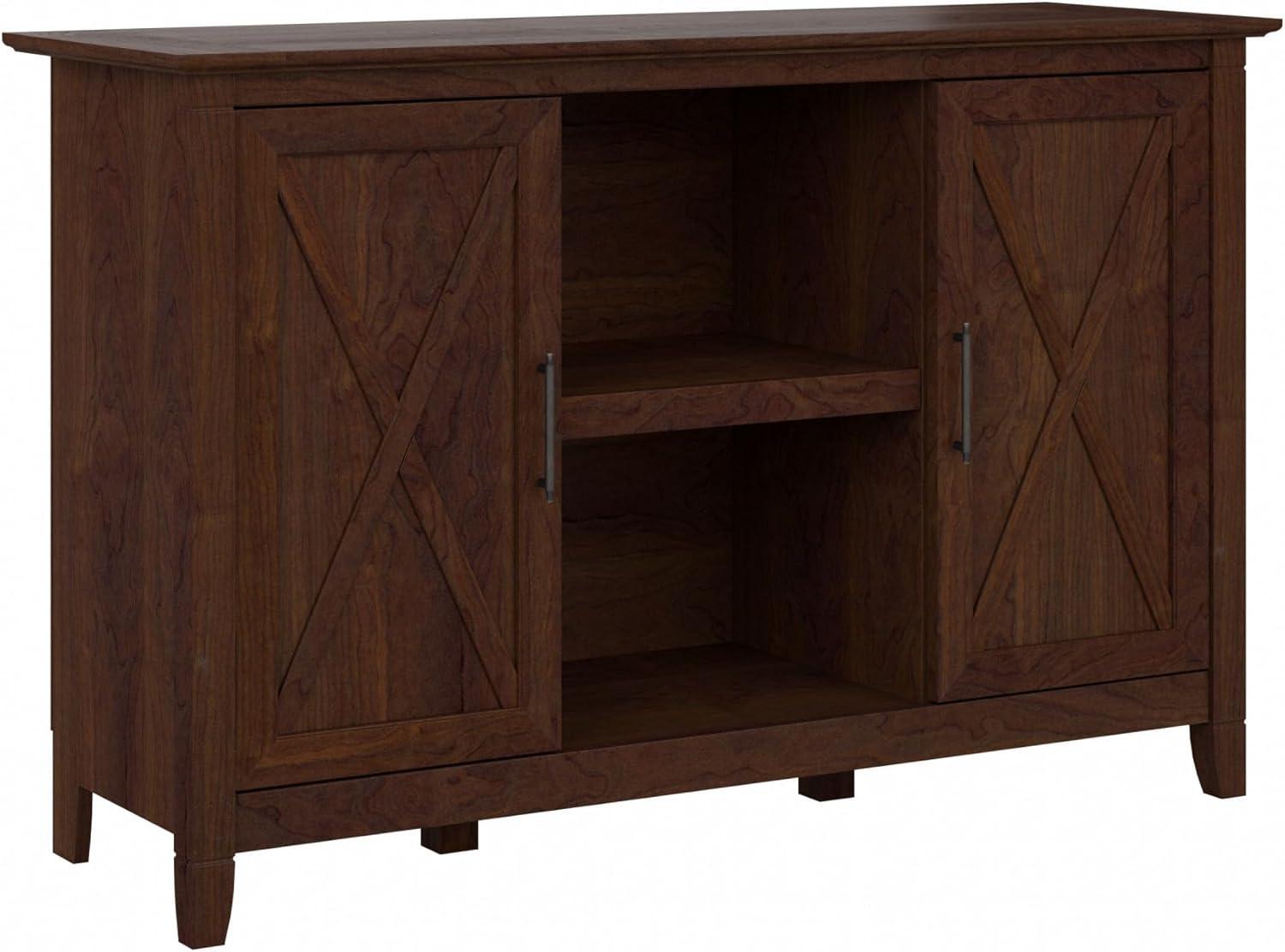 Key West Accent Cabinet with Doors in Bing Cherry - Engineered Wood