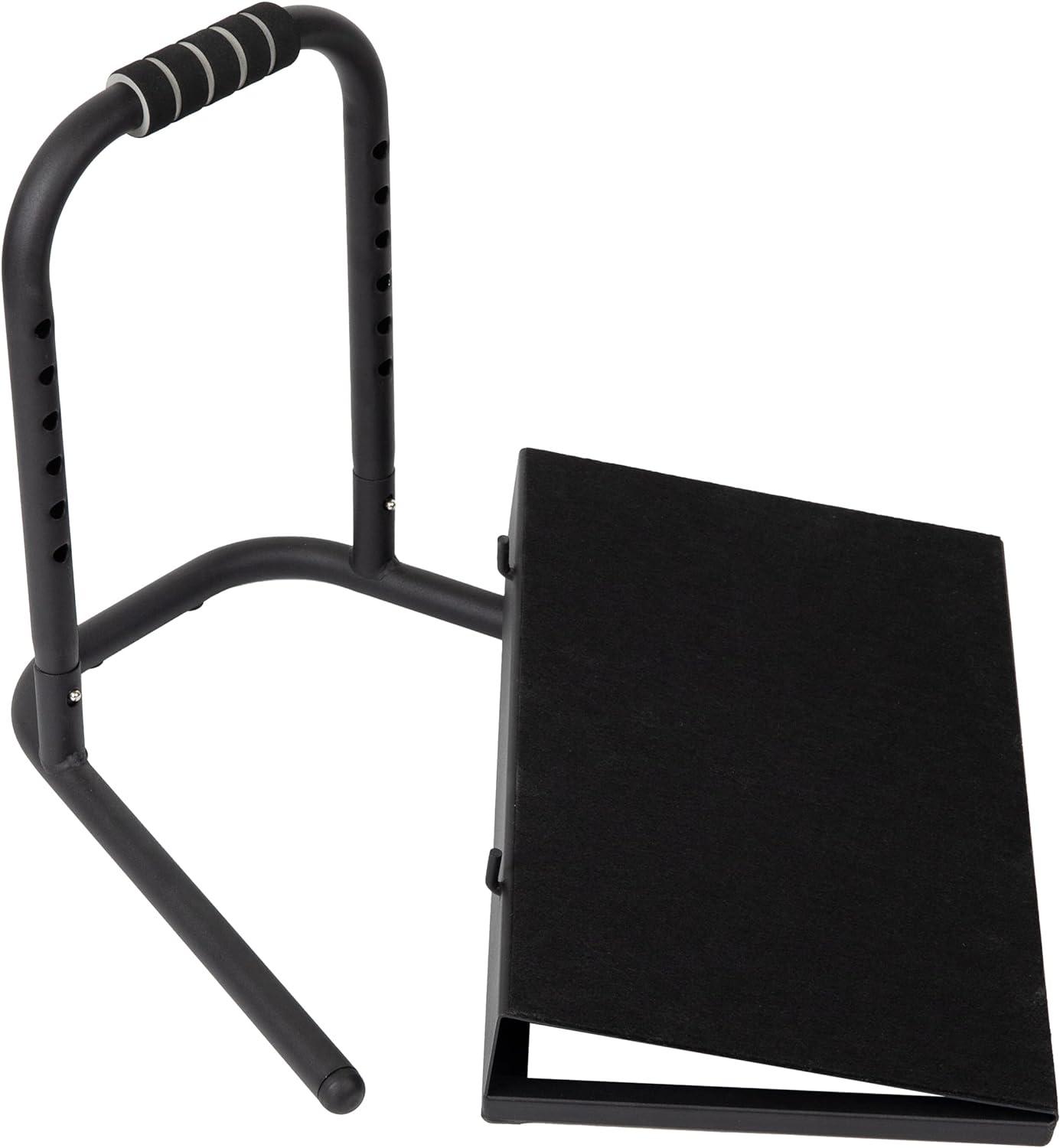 Mind Reader Foot Rest, Under Desk at Work, Ergonomic, Height Adjustable, Office, Metal, 15"L x 14.25"W x 14.5"H